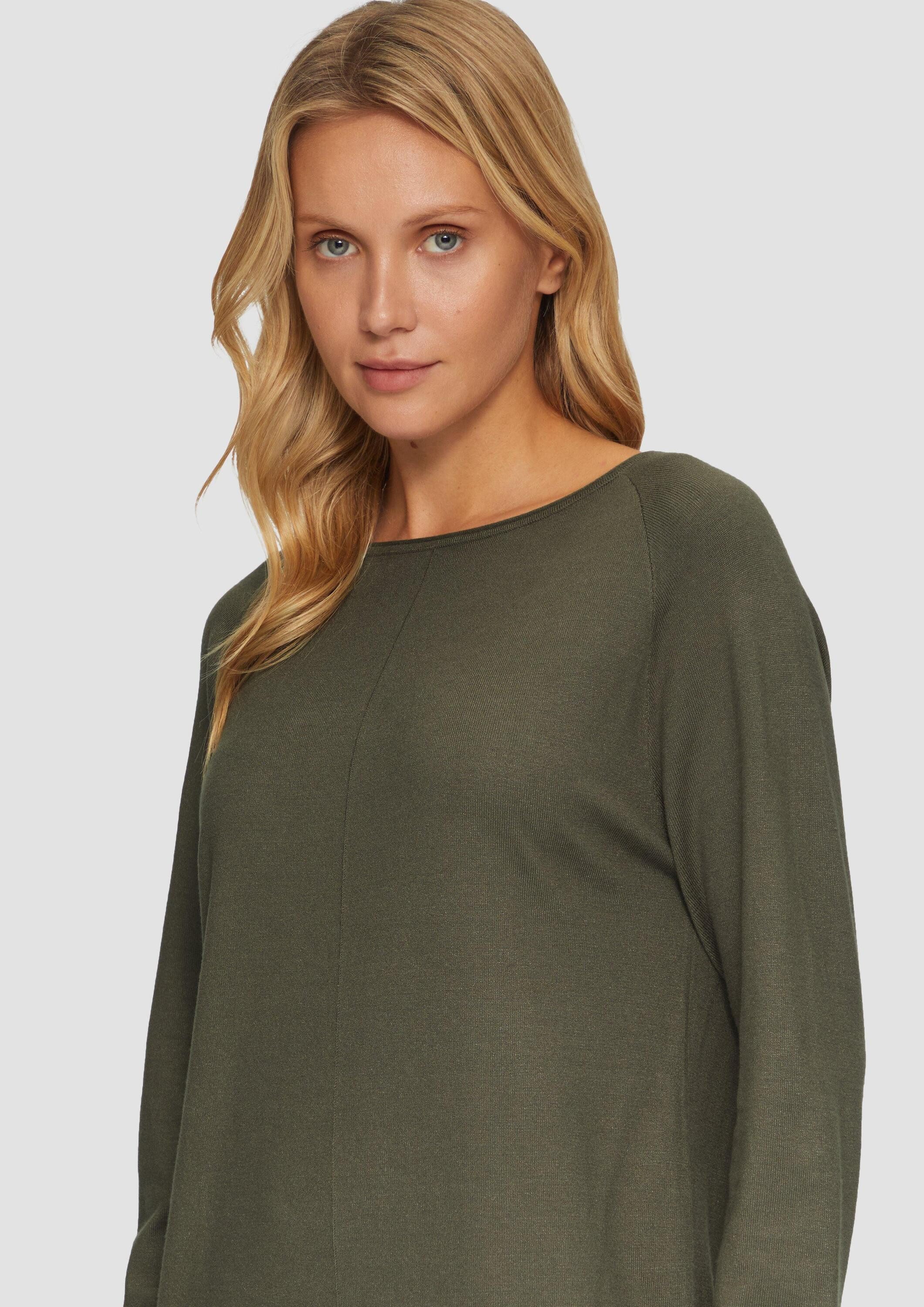 s.Oliver Minikleid Kleid Feinstrickkleid mit U-Boot-Ausschnitt