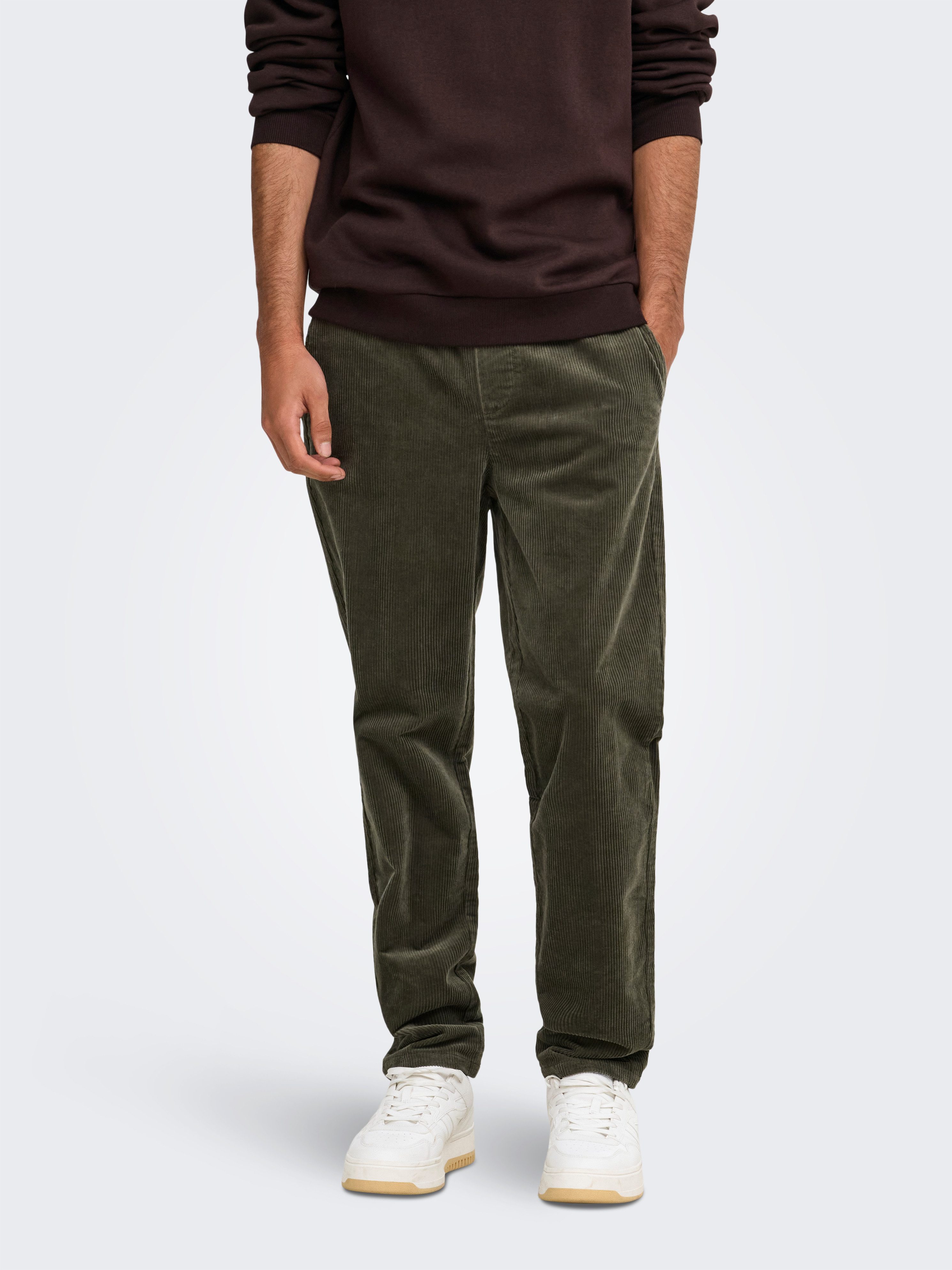 ONLY & SONS Cordschlupfhose ONSLINUS TAP CORDUROY 0185 PANT NOOS Baumwollmischung, regular fit