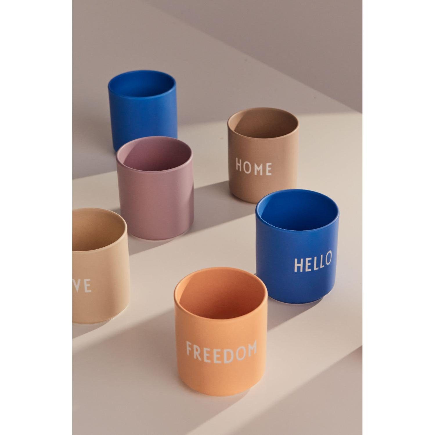 Design Letters Tasse Becher Cup Freedom Favourite Orange