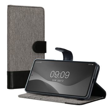 kwmobile Handyhülle Wallet Case für Xiaomi Redmi Note 12 Pro 5G, Hülle mit Ständer - Handyhülle Kartenfächer