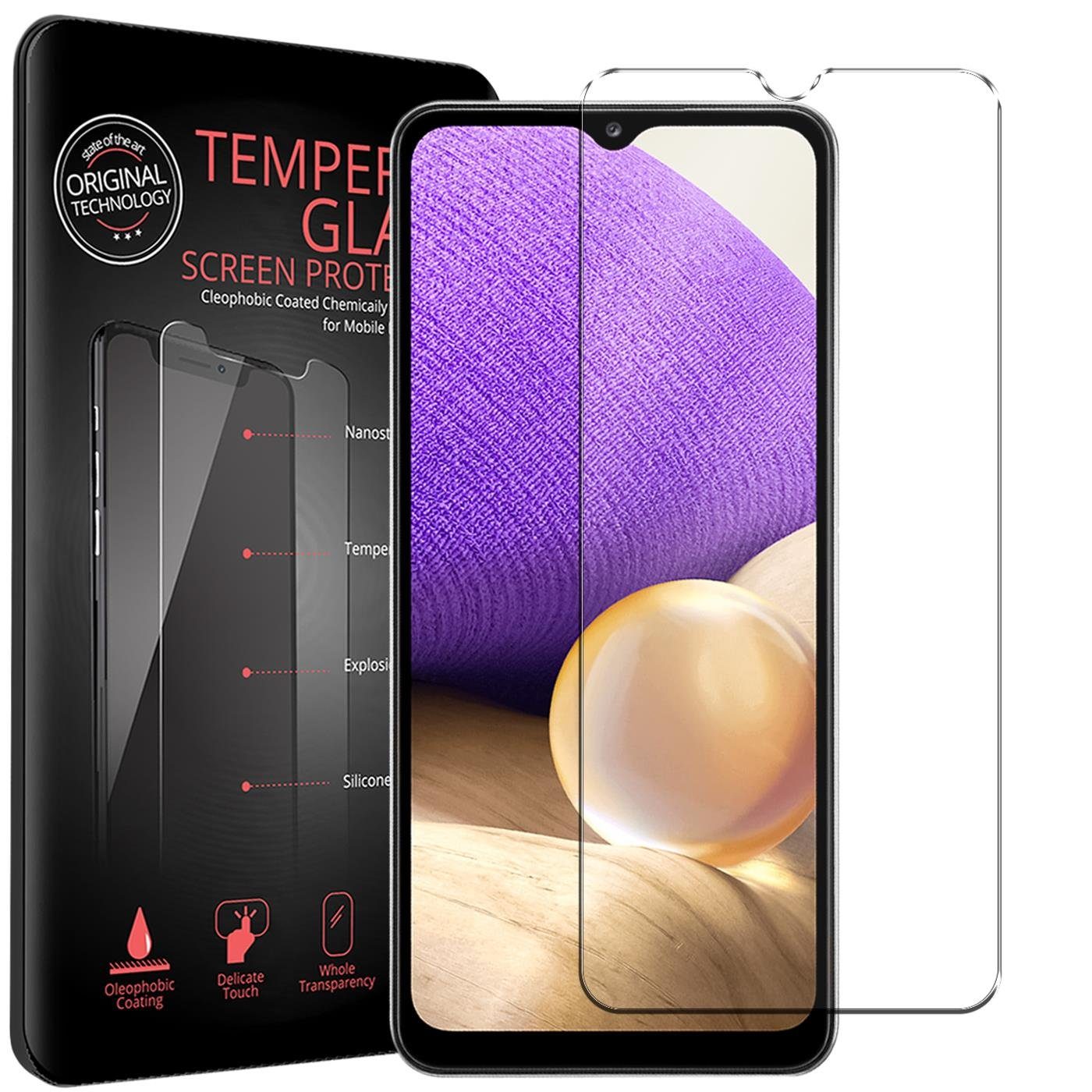 CoolGadget Schutzfolie Panzerfolie für Samsung Galaxy A33 5G, (9H Härtegrad, 2x Schutzglas, 1xReinigungset), Displayfolie Panzer Schutzfolie 2 Stück für Samsung A33 5G Glas Folie