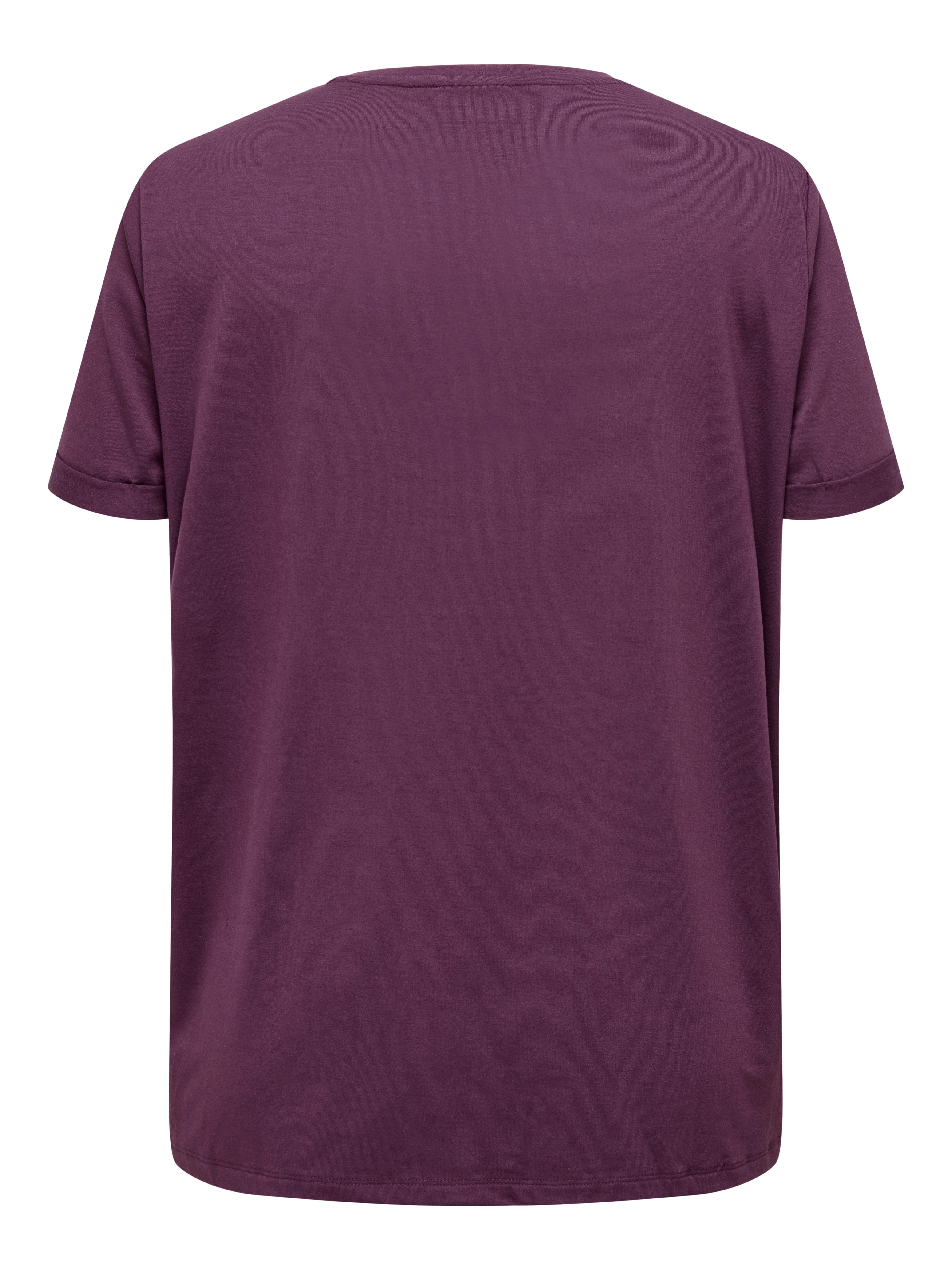 ONLY CARMAKOMA Kurzarmshirt CARMOSTER S/S FOLD günstig online kaufen