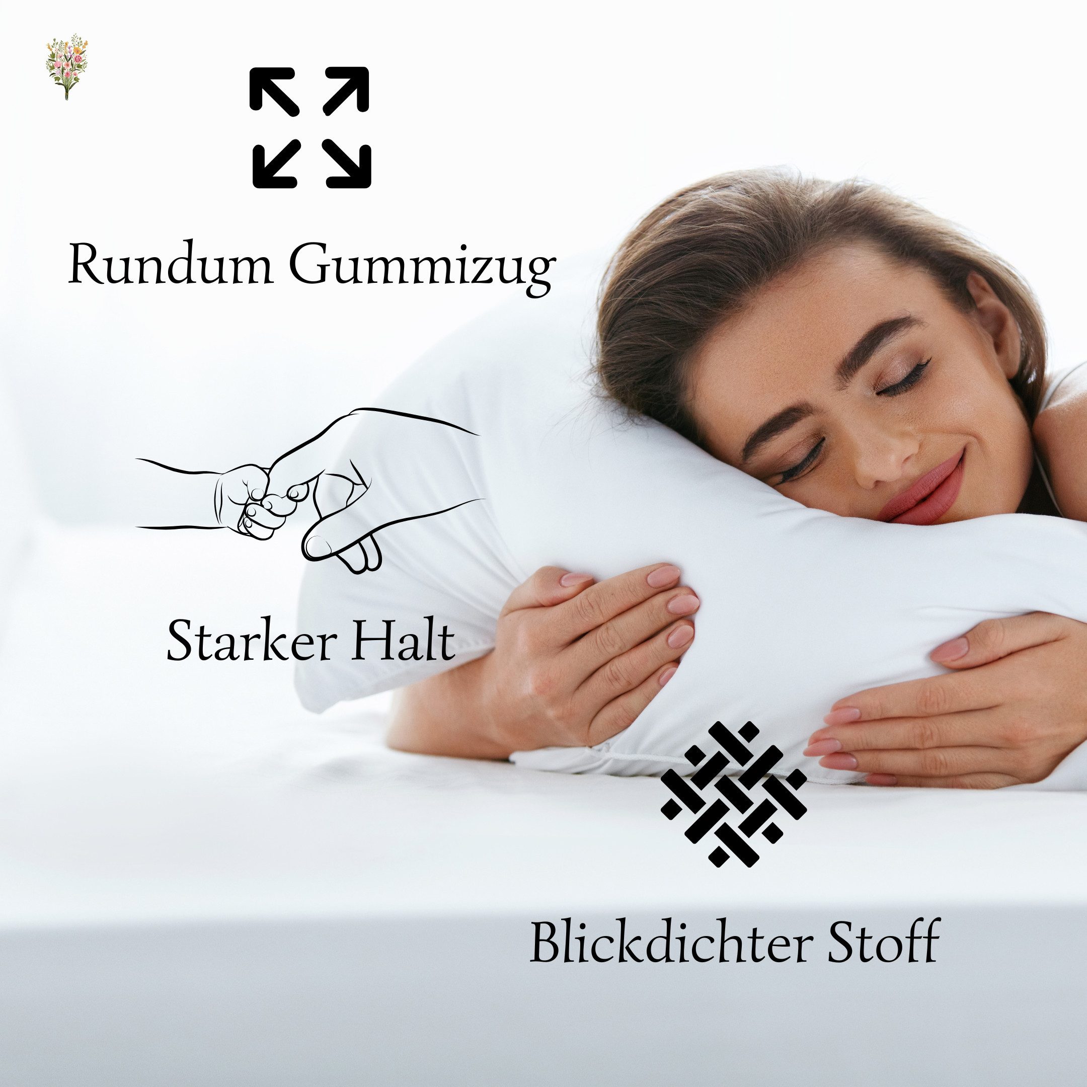 Strauss Home Spannbettlaken Premium RUND 220x220 bis 25cm 100% Baumwolle 15 günstig online kaufen