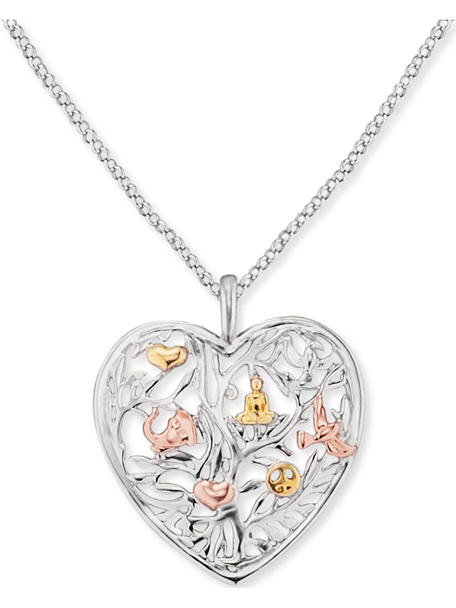 Engelsrufer Silberkette Engelsrufer Damen-Kette 925er Silber platiniert günstig online kaufen