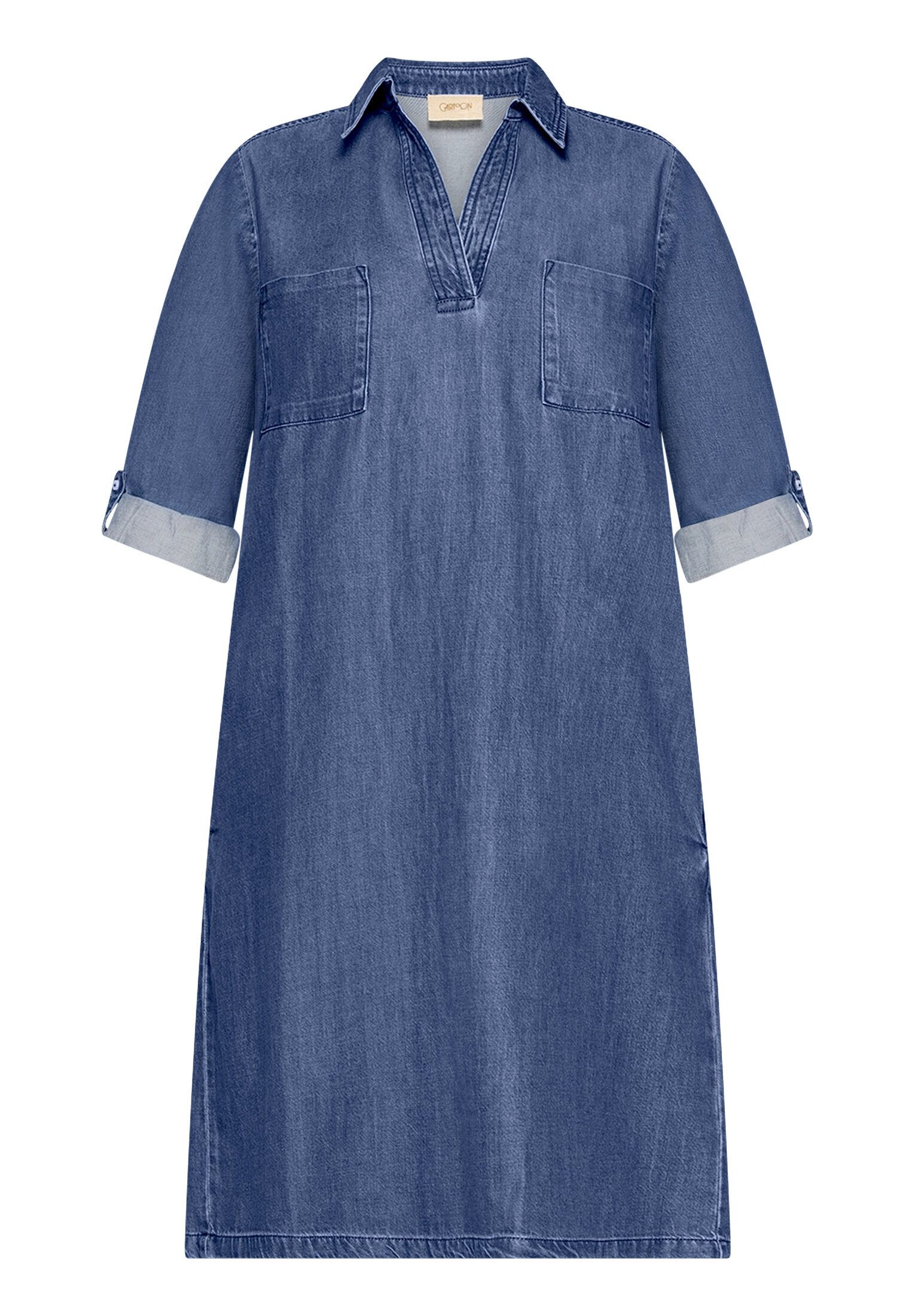 Cartoon Jeanskleid Damen mit Kragen