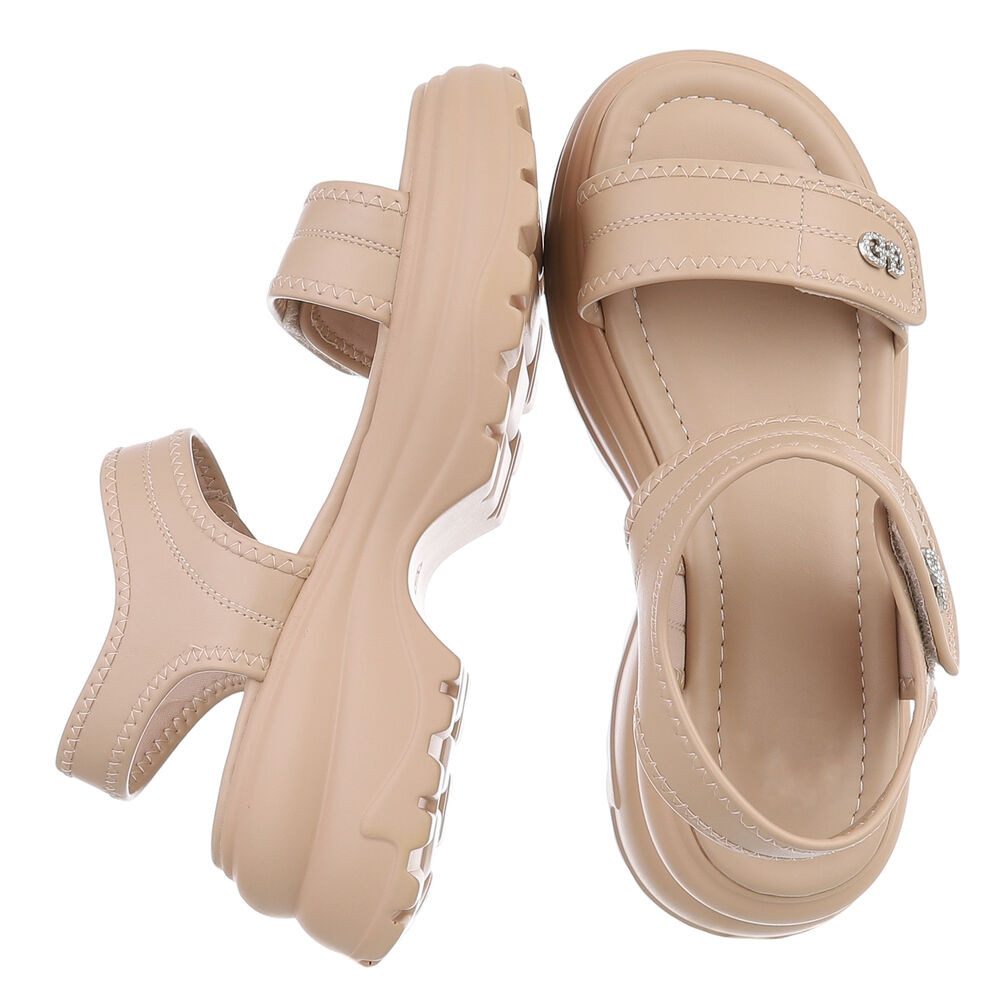Ital-Design Moderne Damen Sandalen mit verstellbaren Riemen für Freizeit Pl günstig online kaufen