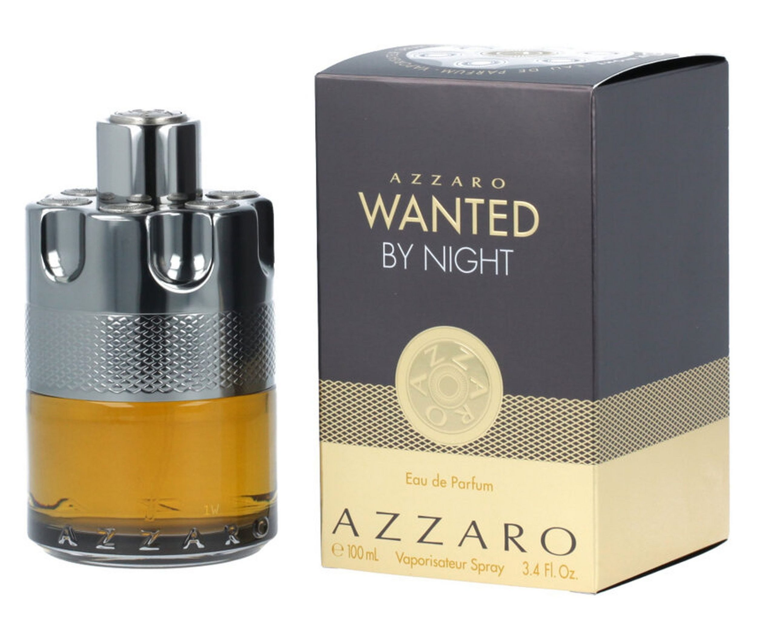 Azzaro Eau de Parfum Wanted by Night EDP Herren Spray, Würzig-süßer Duft mit Zimt, Tabak und Rote Zeder