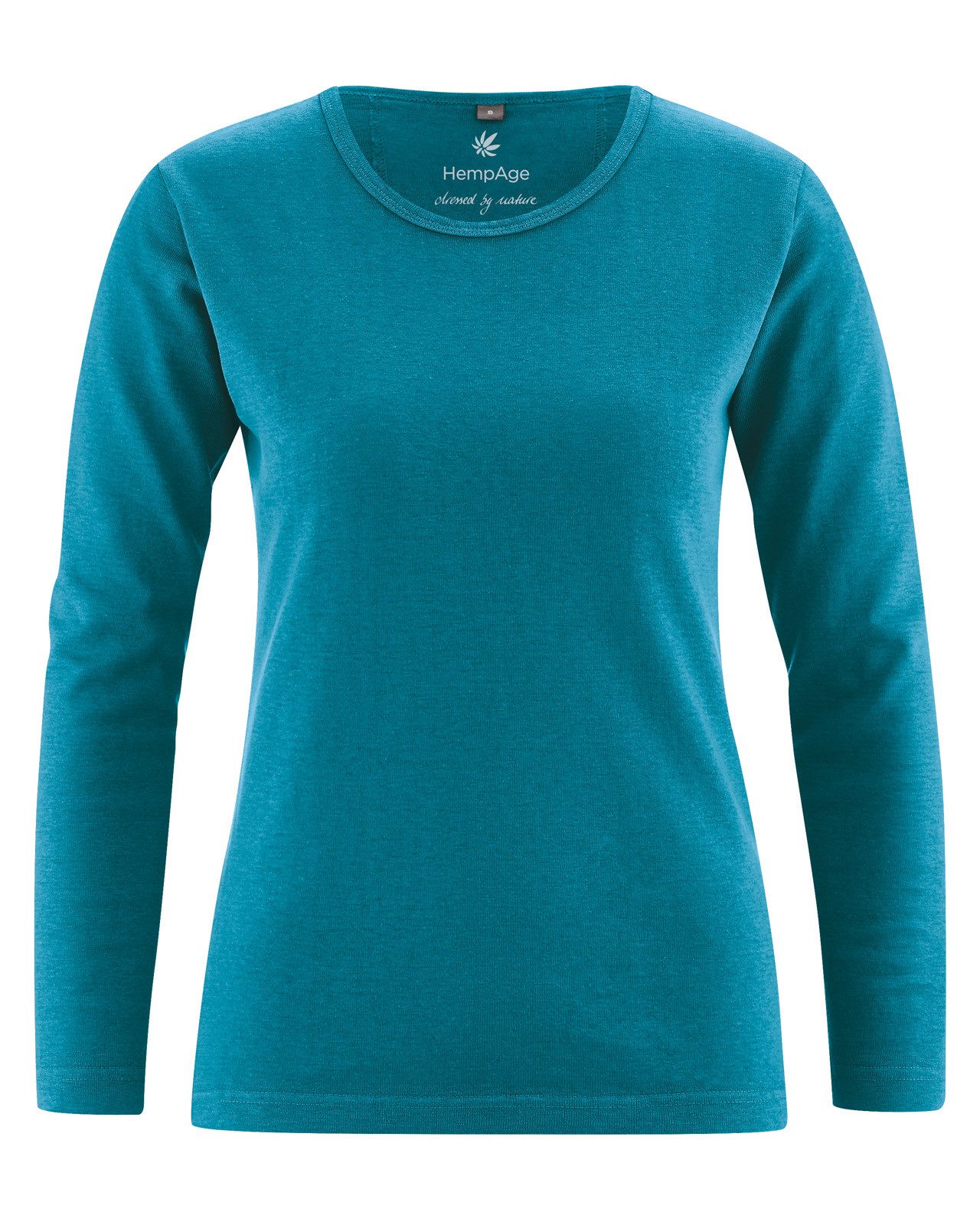 Langarmshirt Basic Langarmshirt Damen Hanf/Biobaumwolle Slim Fit