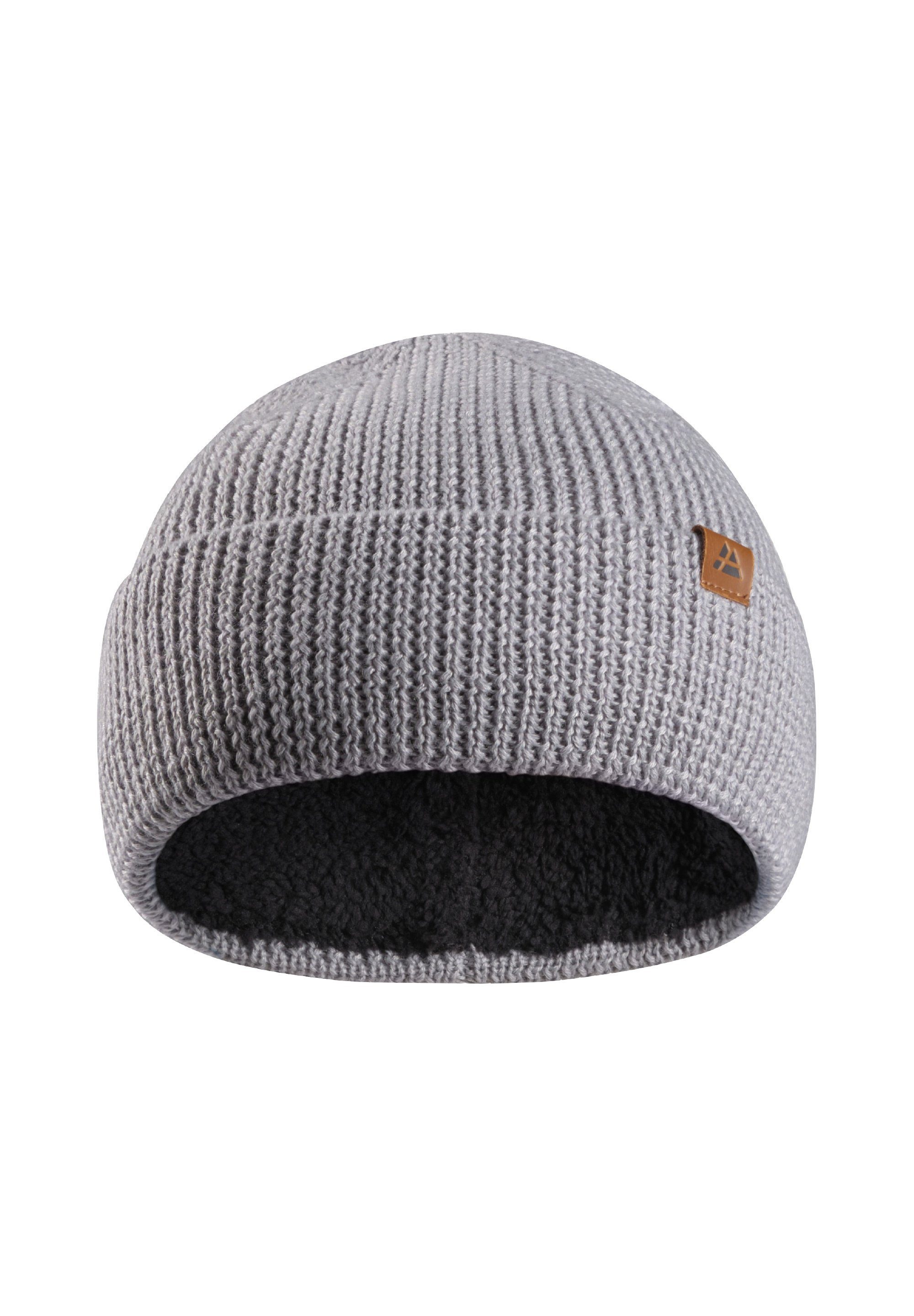 Herren, Fleece warmem ENDURANCE Mütze Weiche Für mit Beanie hellgrau Damen & Merino Wintermütze Polar DANISH Fleece