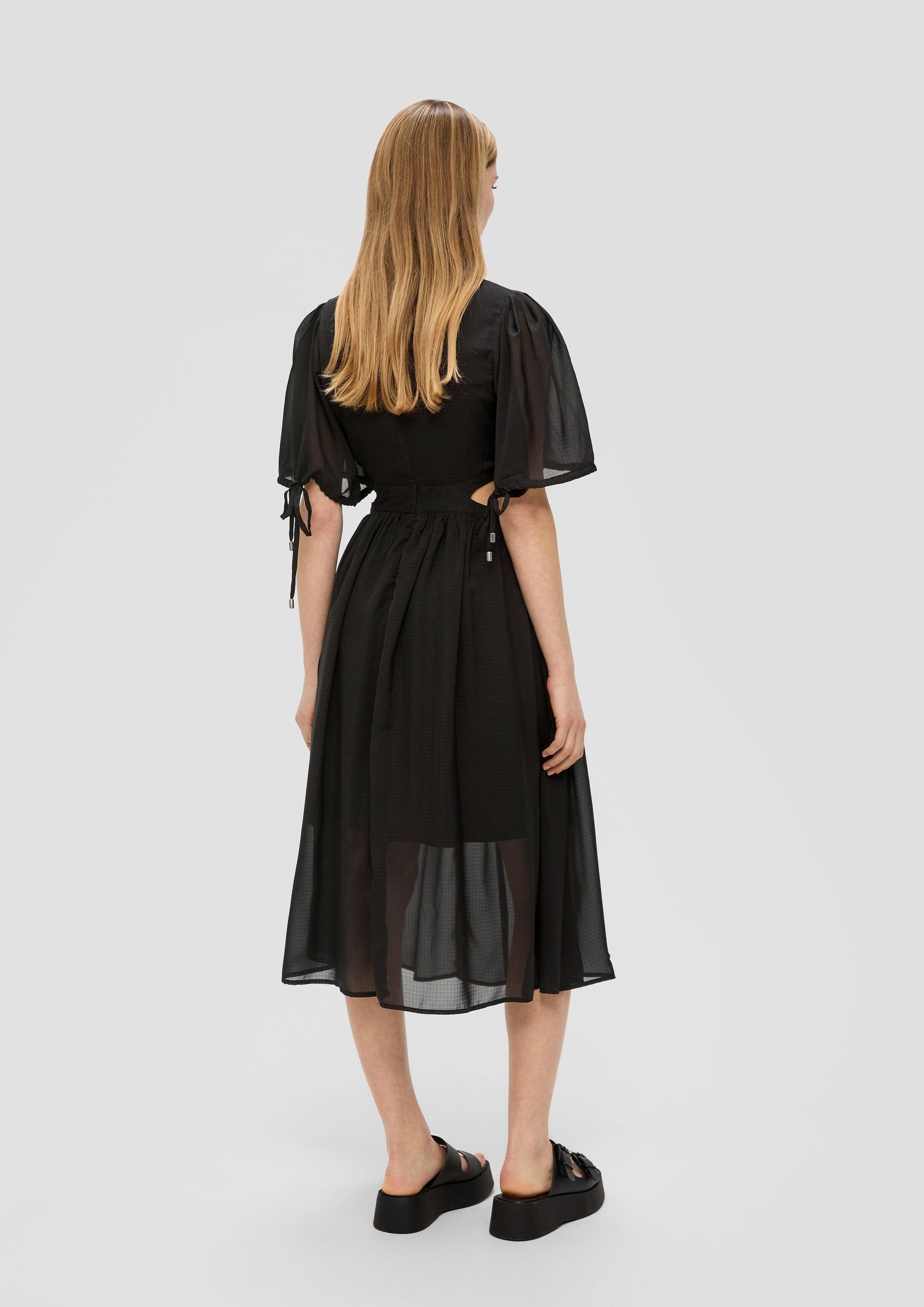 QS Minikleid Kleid Midikleid mit Cut-out