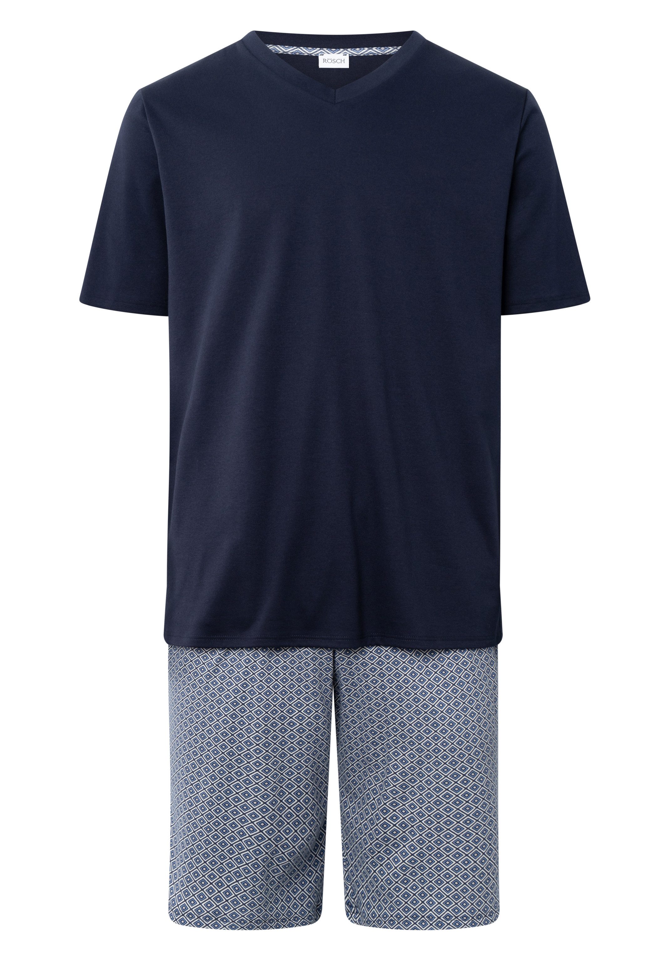 Rösch Pyjama Basic (Set, 2 tlg) Schlafanzug - Baumwolle - Atmungsaktiv
