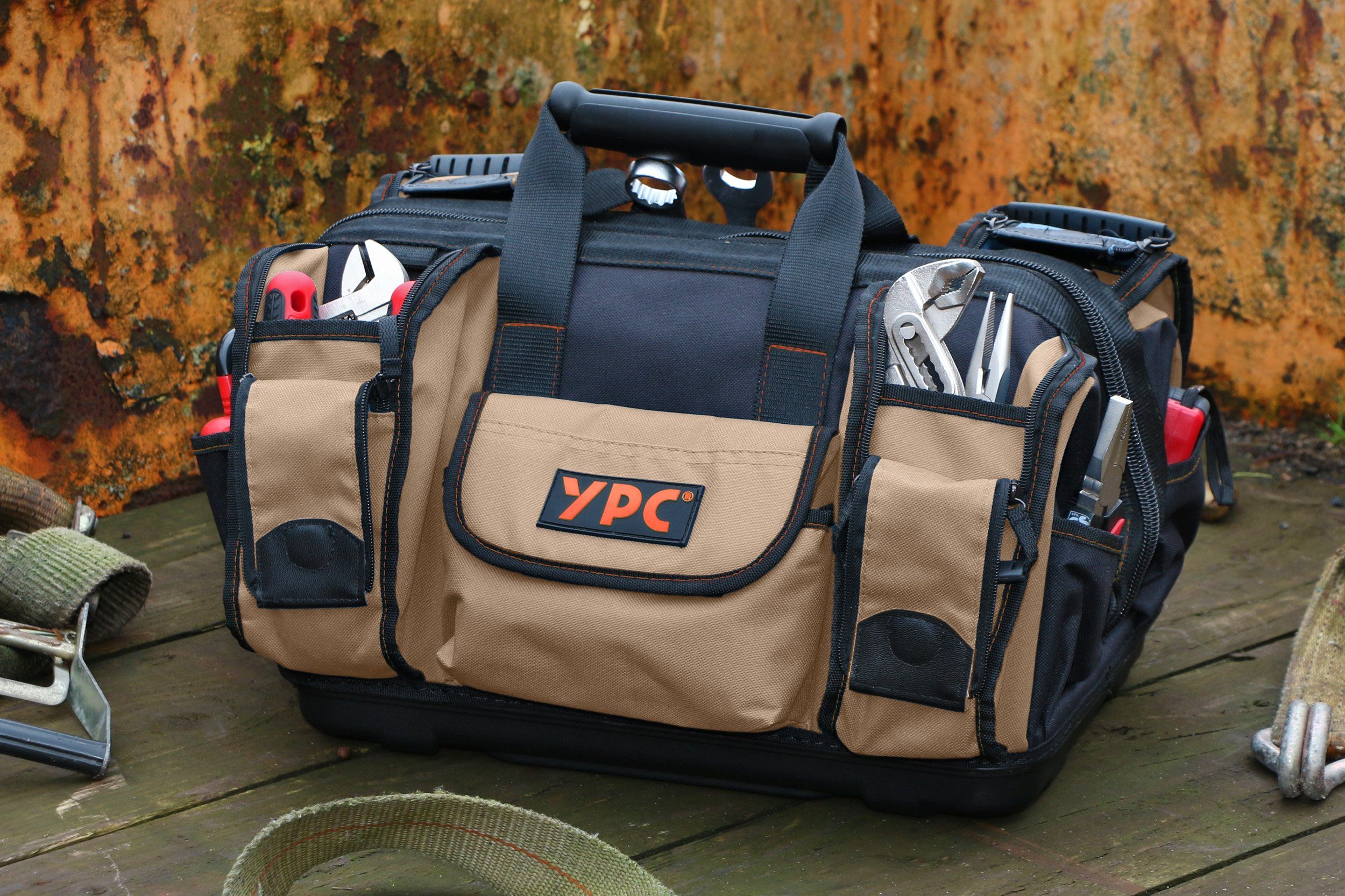 Beige Umhängetasche Werkzeugtasche Sporttasche YPC 40 Liter 42x30x25cm, / XXL, und Outdoor-