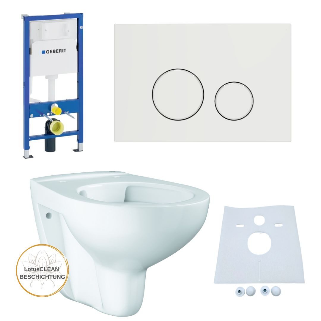 Vorwandelement WC Geberit Vorwandelement Grohe WC spülrandlos Set