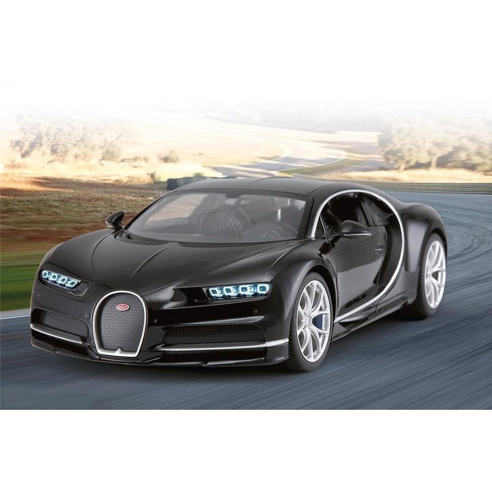 2,4GHz, 1:14 mit Ferngesteuertes schwarz RC-Auto LED Bugatti Auto Fahrlicht Jamara Chiron