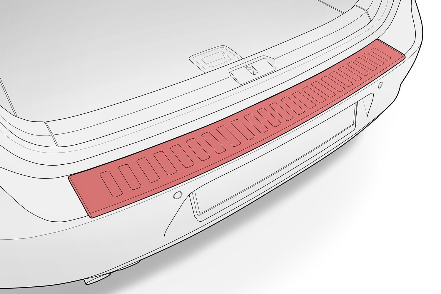 tuning-art Ladekantenschutz L403 Edelstahl passgenau für Limo 2019- Mazda Chrom 3