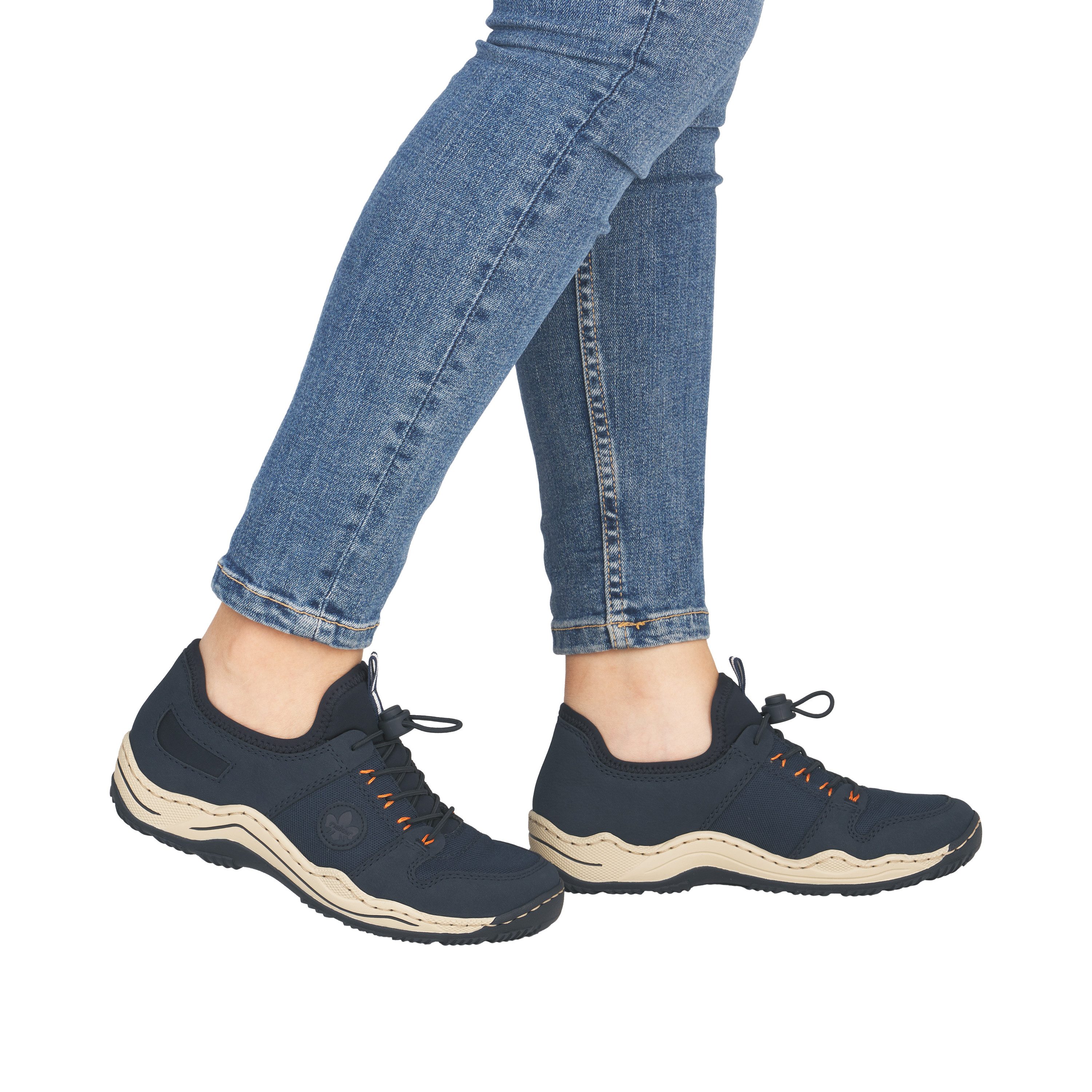Rieker Slip-On Sneaker Slipper, Schlupfschuh, Freizeitsneaker mit Schnellverschluss