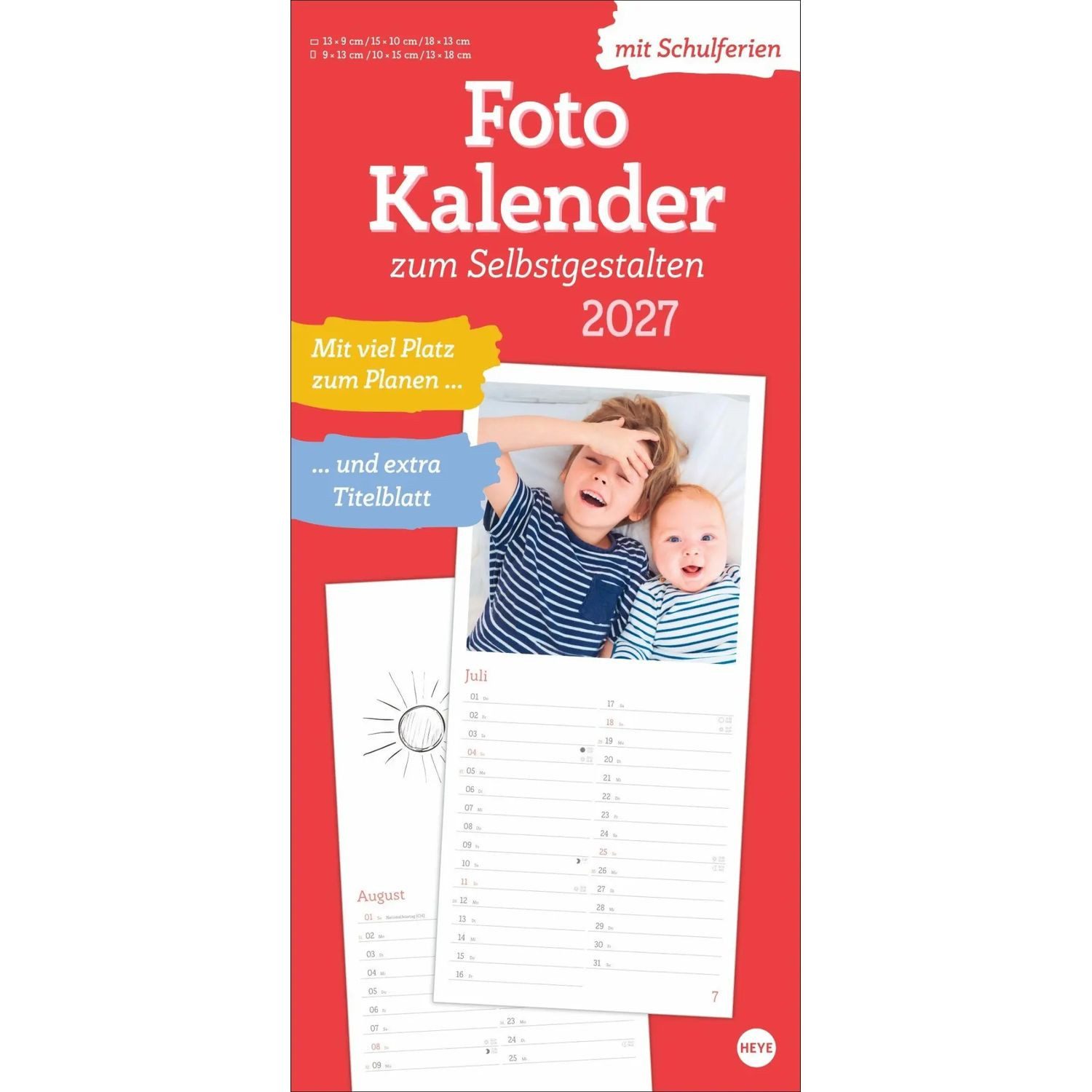 Wandkalender Fotokalender zum Selbstgestalten 2027