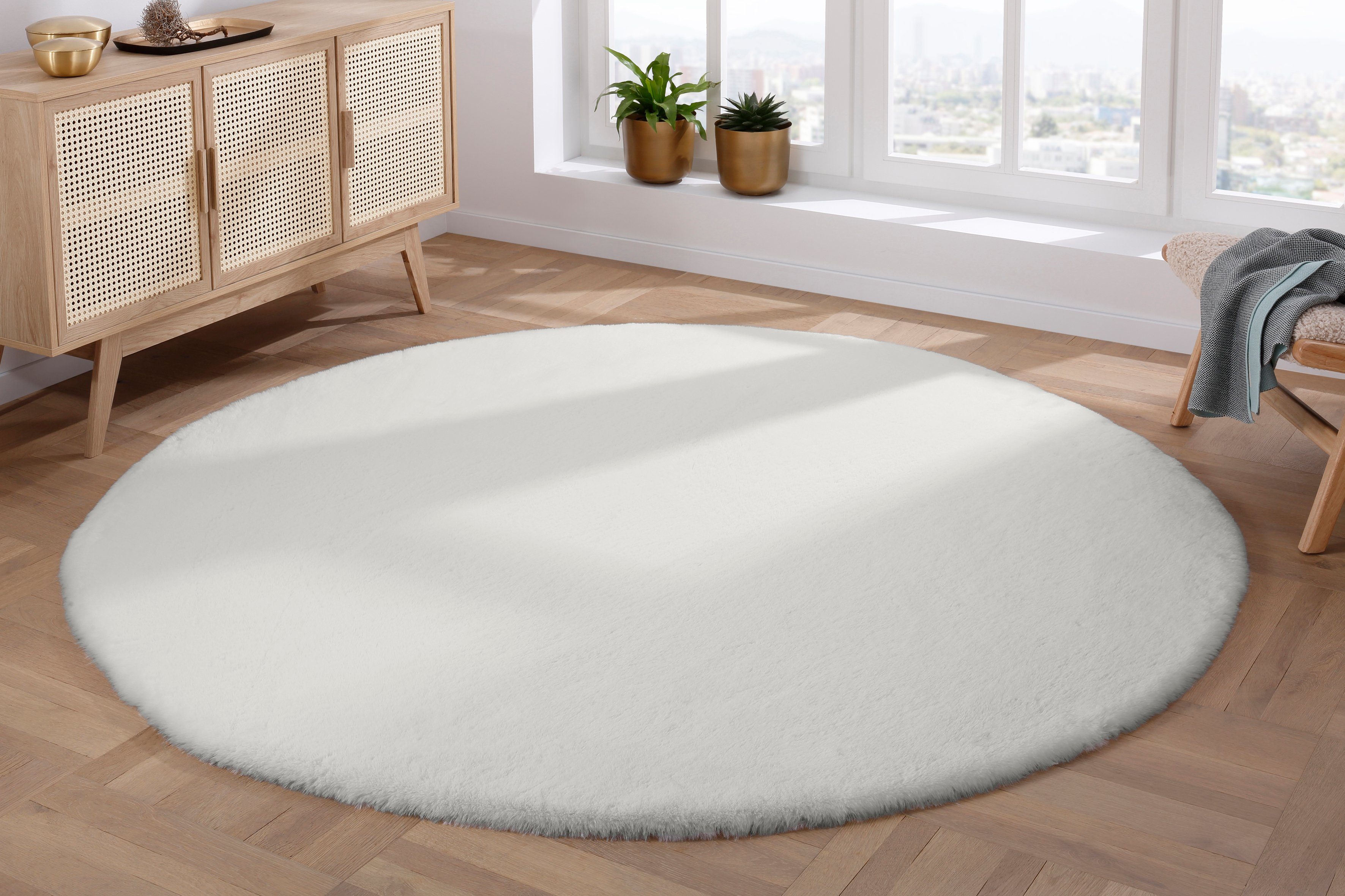 my home Fellteppich Rabbit, Kunstfell, Kaninchenfell-Haptik, günstig online kaufen