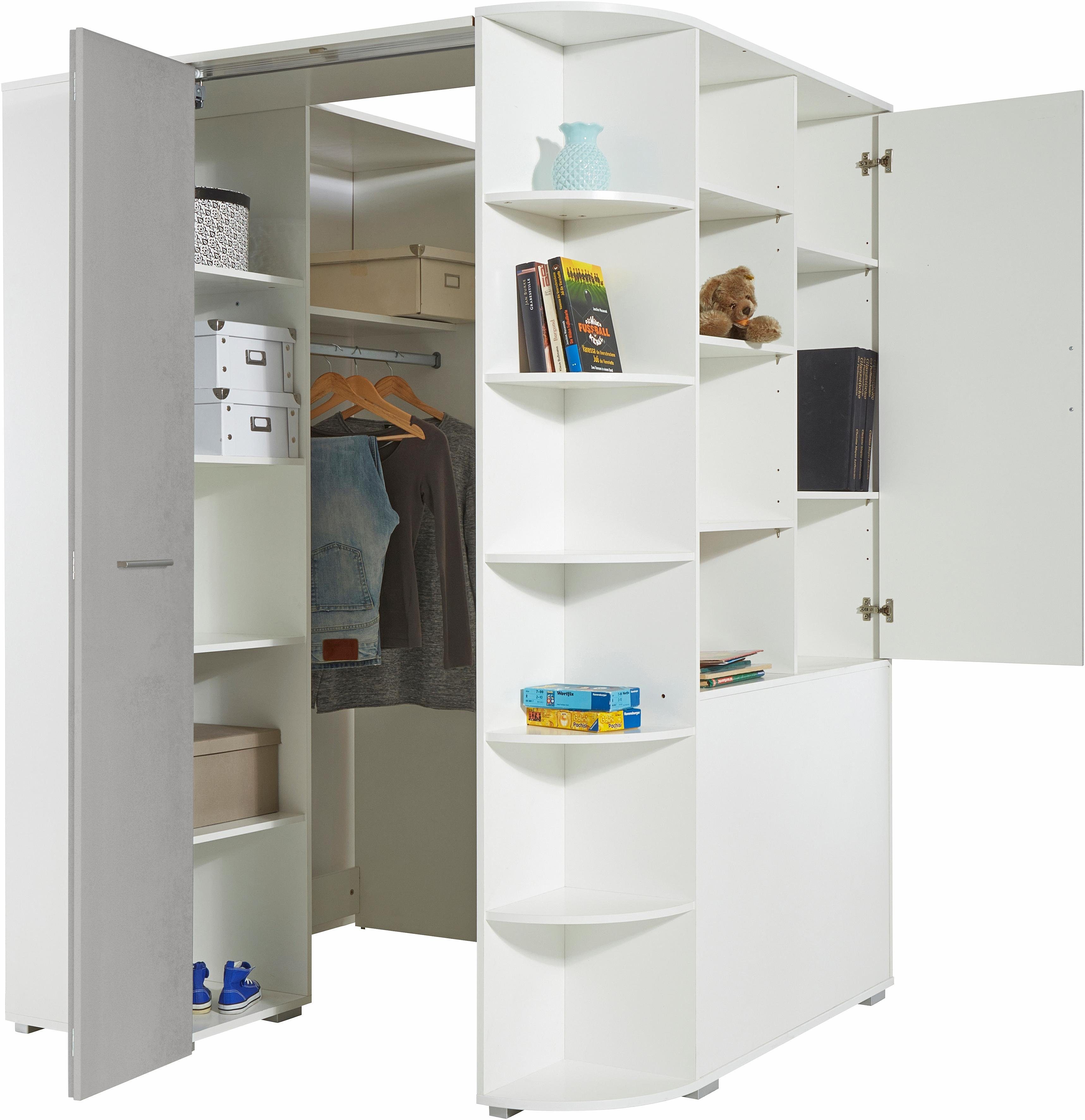 Wimex Eckkleiderschrank Joker begehbarer Kleiderschrank, Garderobe, Ecklösung