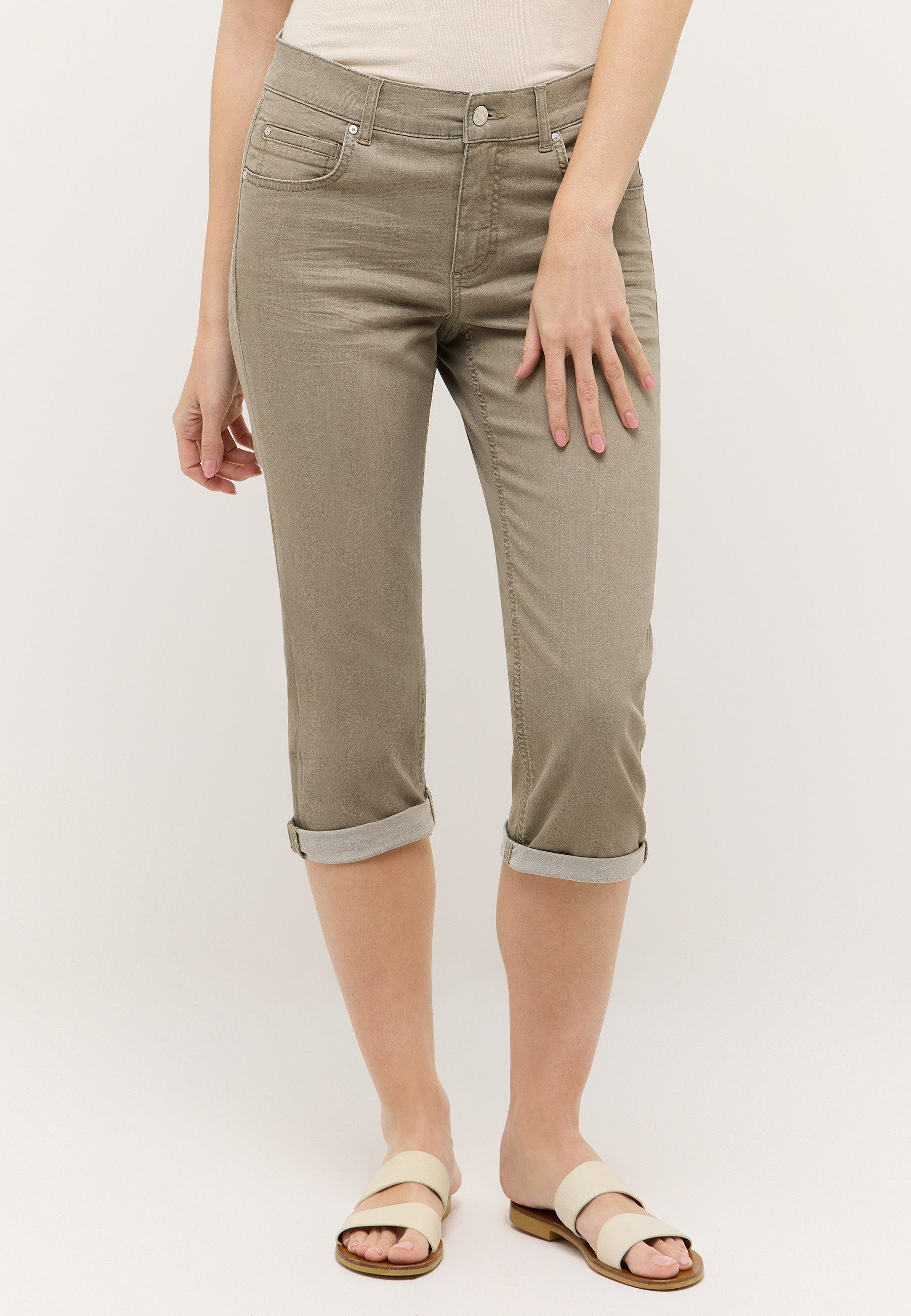 ANGELS Caprijeans CICI TURN UP mit Stretch und Aufschlag