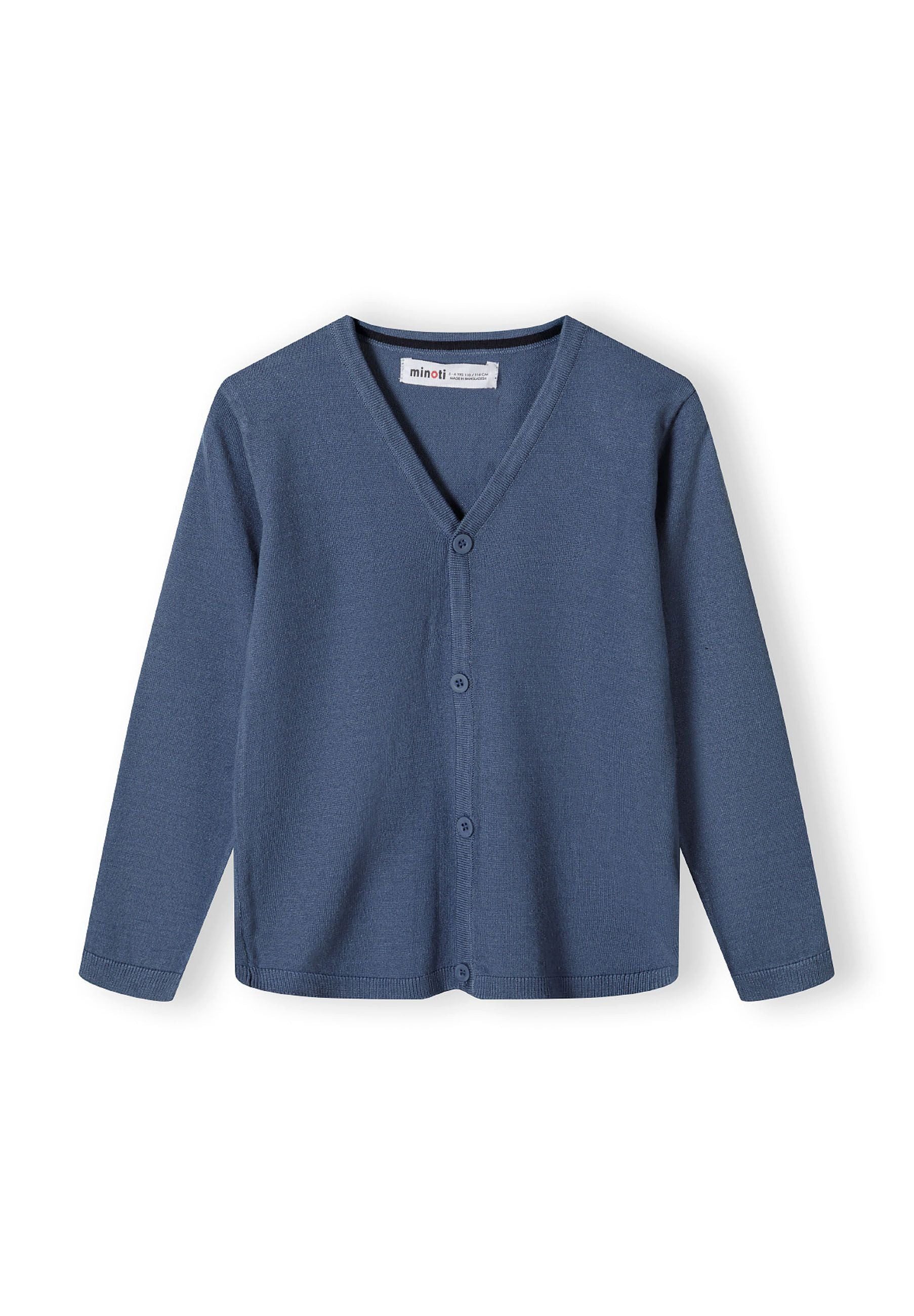 MINOTI Strickjacke für Jungen, Cardigan mit V-Ausschnitt (1-tlg)