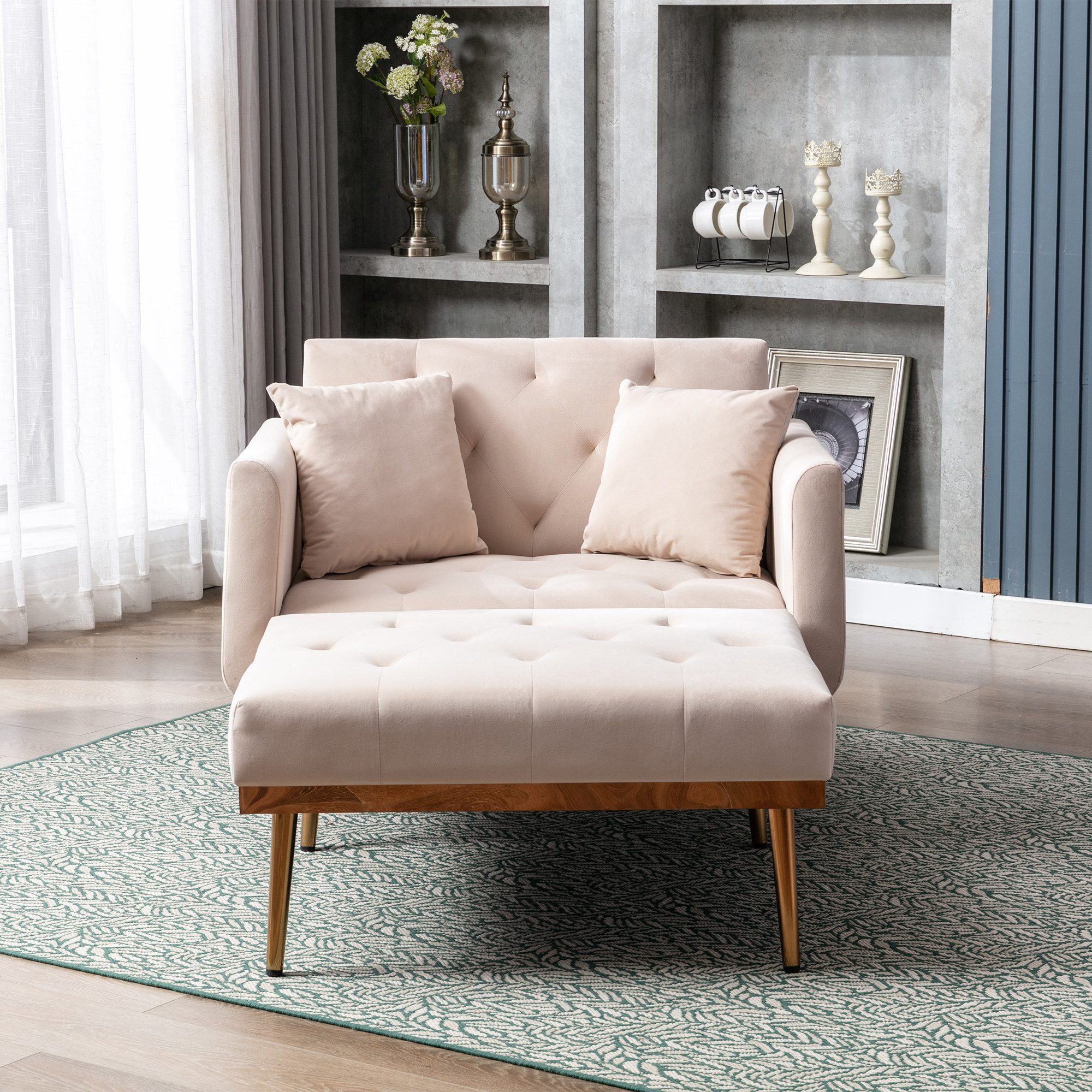 HAUSS SPOLE Sofa sessel mit schlaffunktion,verstellbare Schlafsofa wohnzimm günstig online kaufen