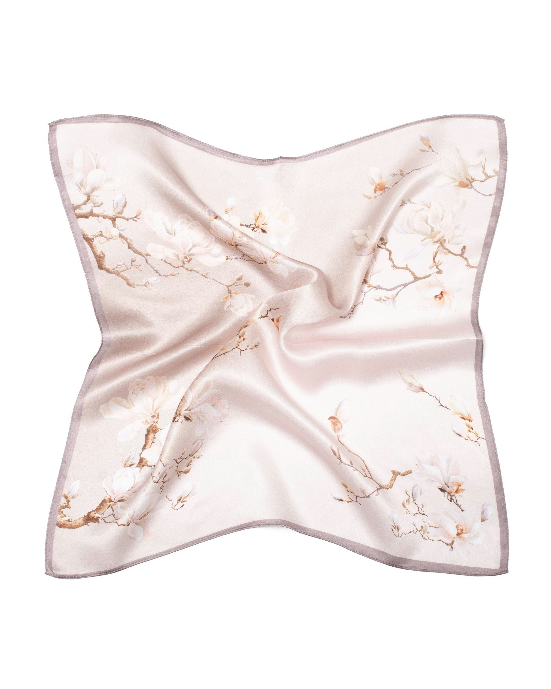 MayTree Seidentuch Seidentuch quadratisch Magnolie zart 53x53, (Stück), 100 günstig online kaufen