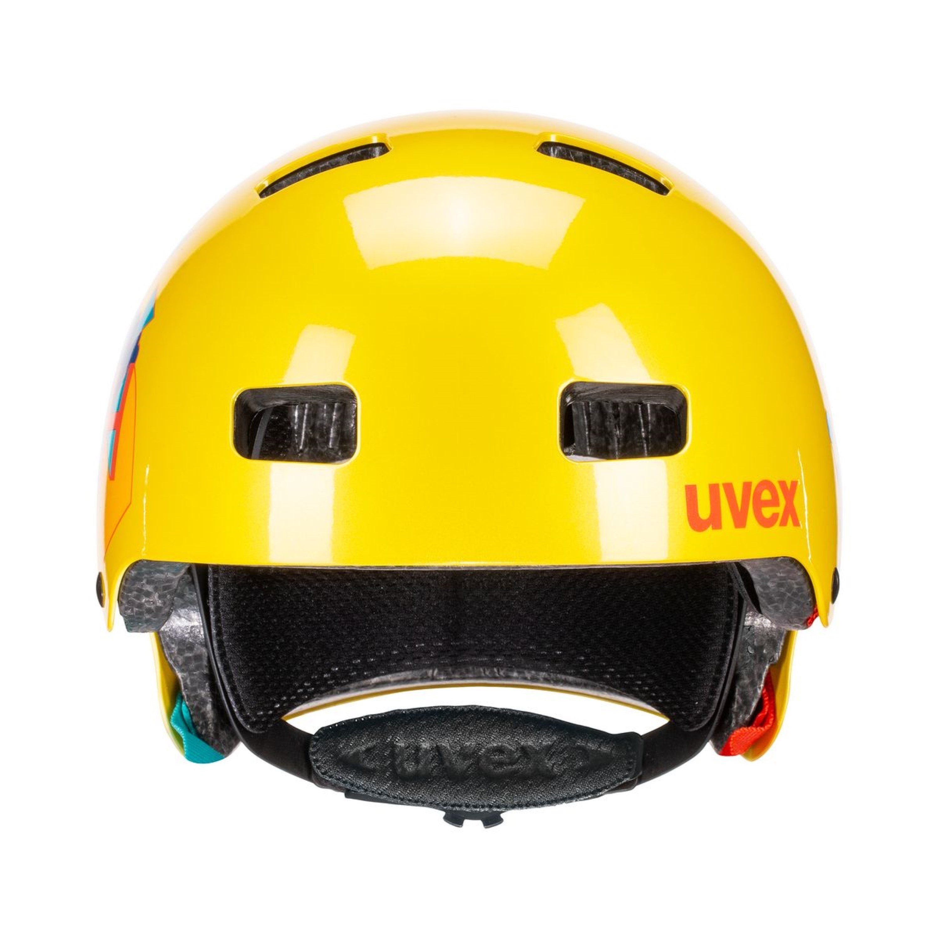 Uvex Kinderfahrradhelm Kid 3 SWAG yellow (metallic)
