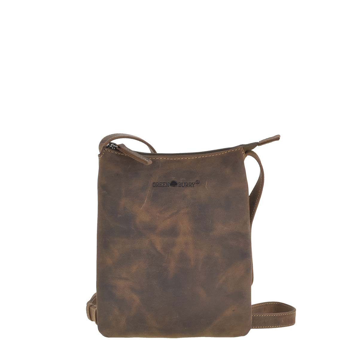 Greenburry Umhängetasche "Vintage" Leder, kleine flache günstig online kaufen