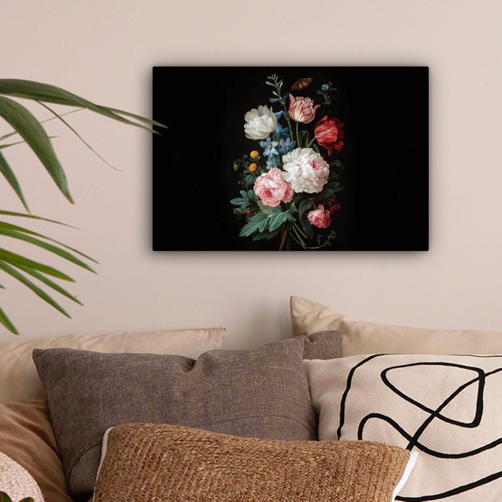 OneMillionCanvasses® Leinwandbild Blumenstrauß - Bunt - günstig online kaufen