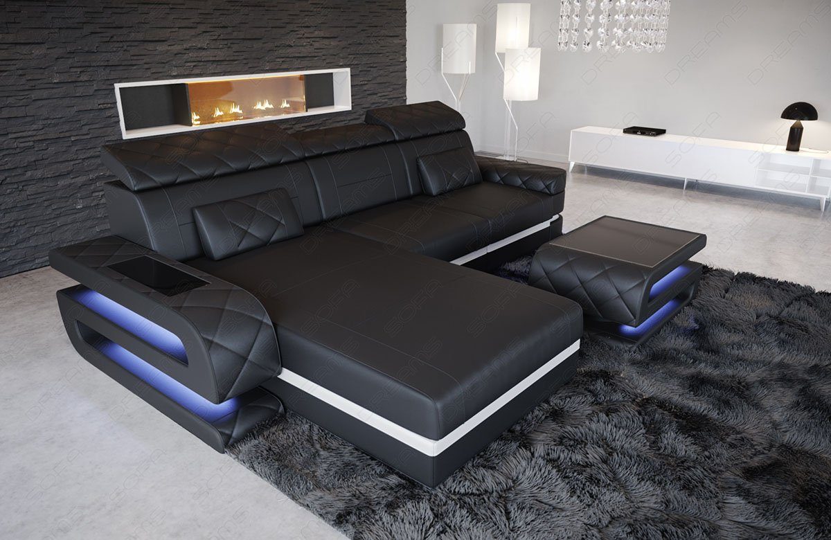Sofa Dreams Ecksofa Ledersofa Bologna L günstig online kaufen