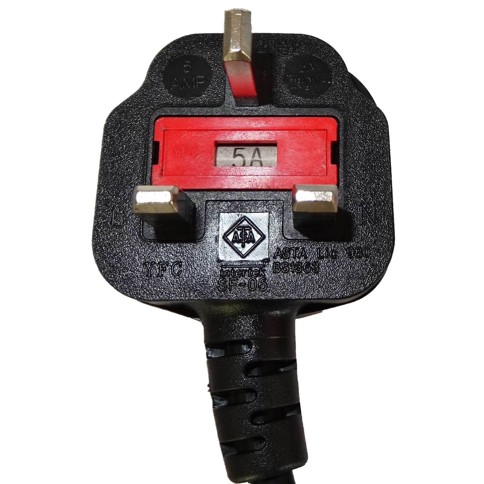 shortix Strom-Adapterkabel Typ J-Buchse (Schweiz) auf Kaltgerätest. 30cm.  Strom-Adapterkabel Kaltgerätestecker, Typ C14 zu Typ J schweiz, 30 cm, kurz