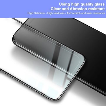 Wigento Handyhülle Für Samsung Galaxy S24 Ultra 3D 0,3 H9 Hart Glas Schwarz Panzer Folie