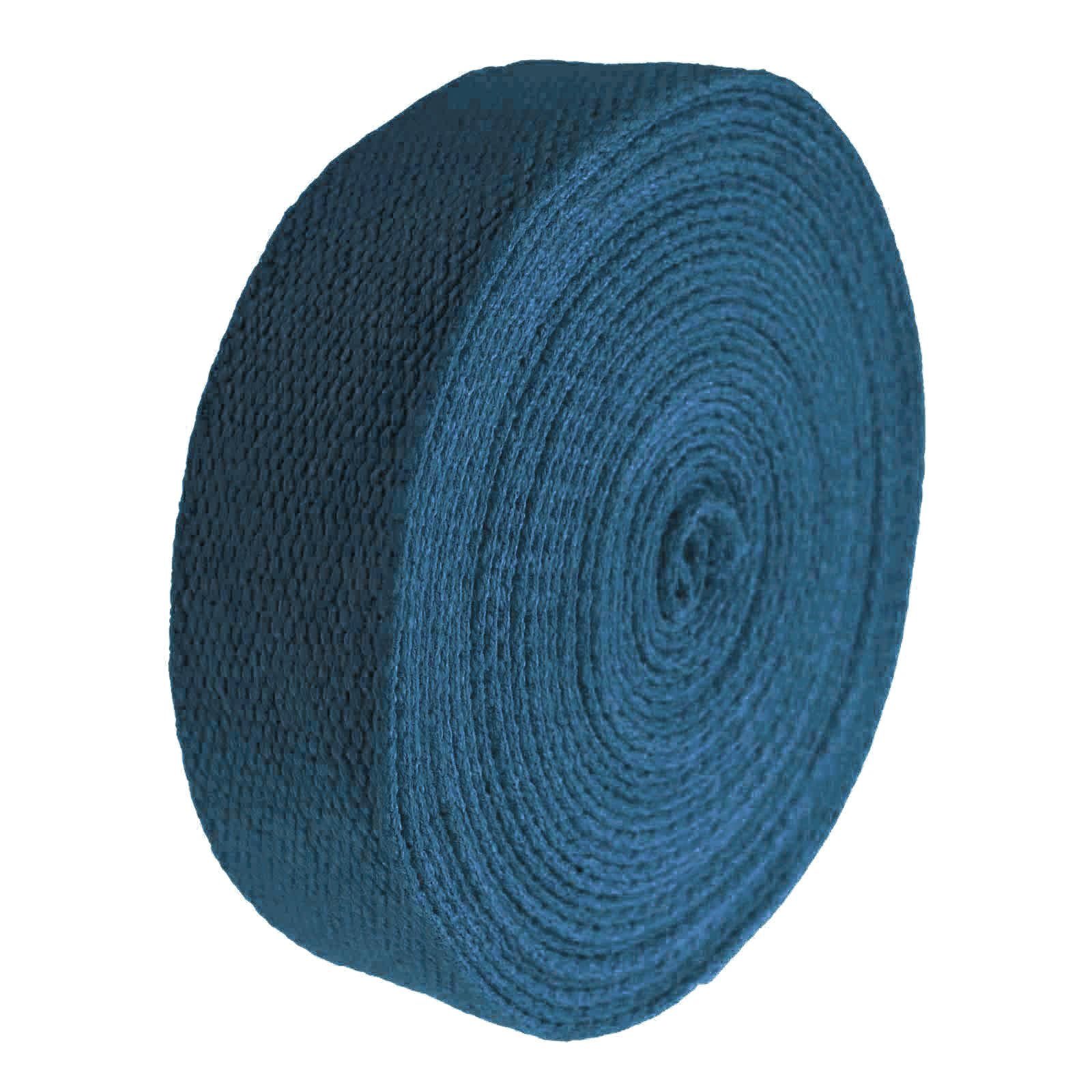 maDDma 5m Gurtband, 30mm, 2mm stark, 100% Baumwolle, Farbwahl Rollladengurt, jeansblau