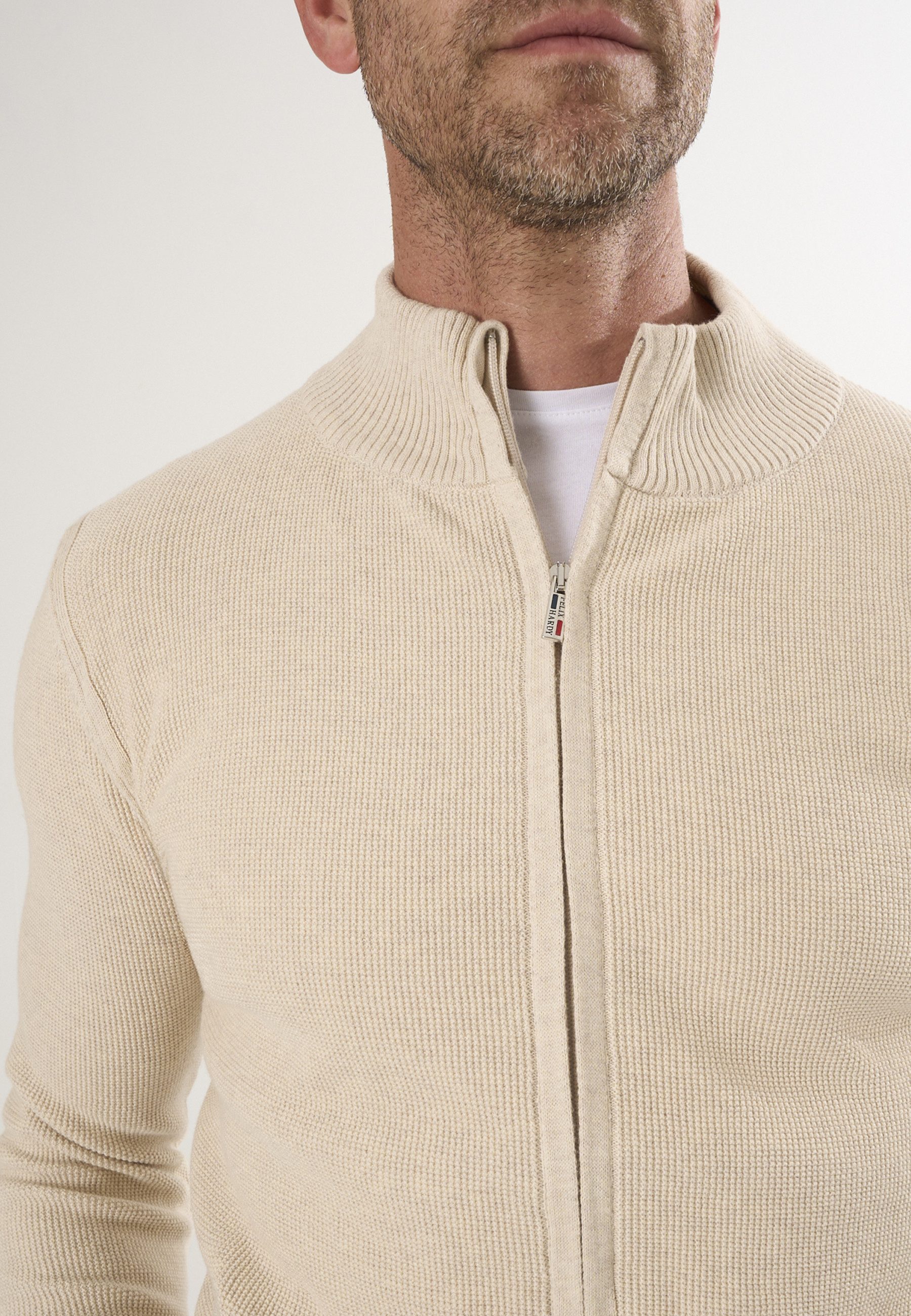 Felix Hardy Strickjacke Strickjacke mit durchgehendem Reißverschluss