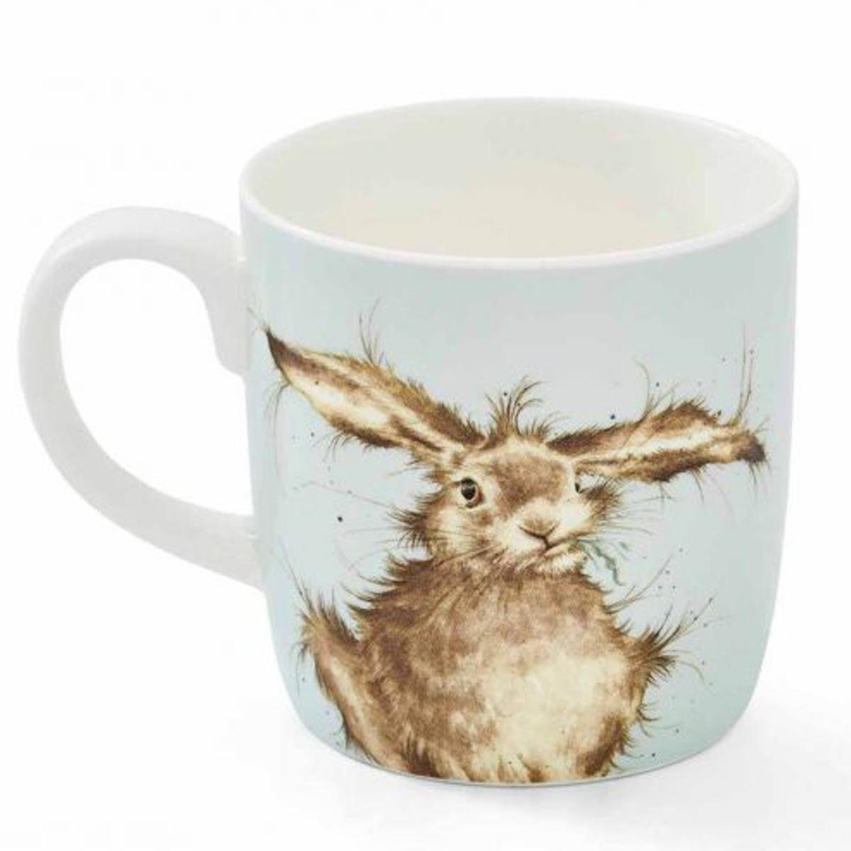 Wrendale Becher Wrendale Designs Porzellan-Becher Hase Morgenmuffel, Porzellan