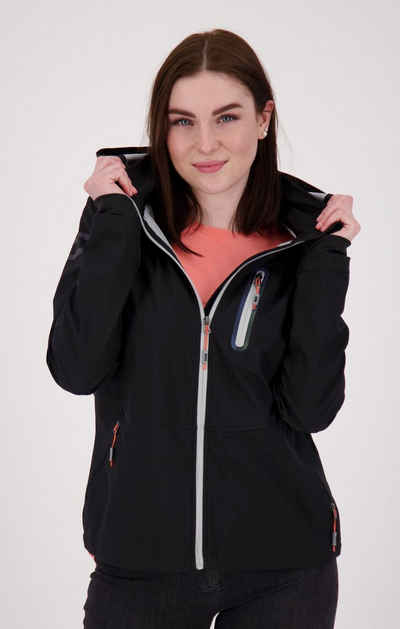 DEPROC Active Softshelljacke VANESSA CS WOMEN Funktionsjacke, Outdoorjacke, Damenjacke, Regenjacke auch in Großen Größen, mit abnehmbarer Kapuze