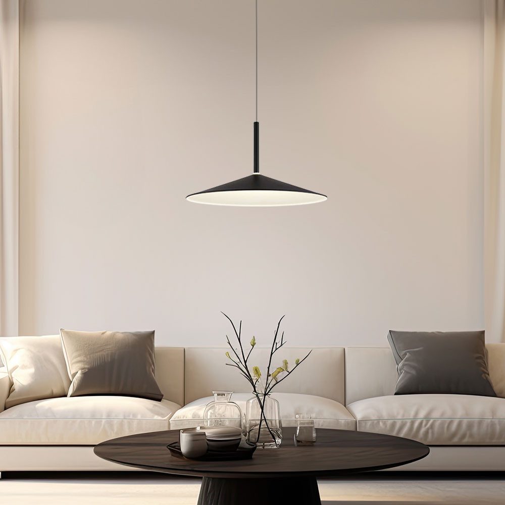 GLOBO LIGHTING LED Pendelleuchte, LED-Leuchtmittel fest verbaut, Neutralweiß, Hängelampe Pendelleuchte Höhenverstellbar LED schwarz Esszimmerleuchte