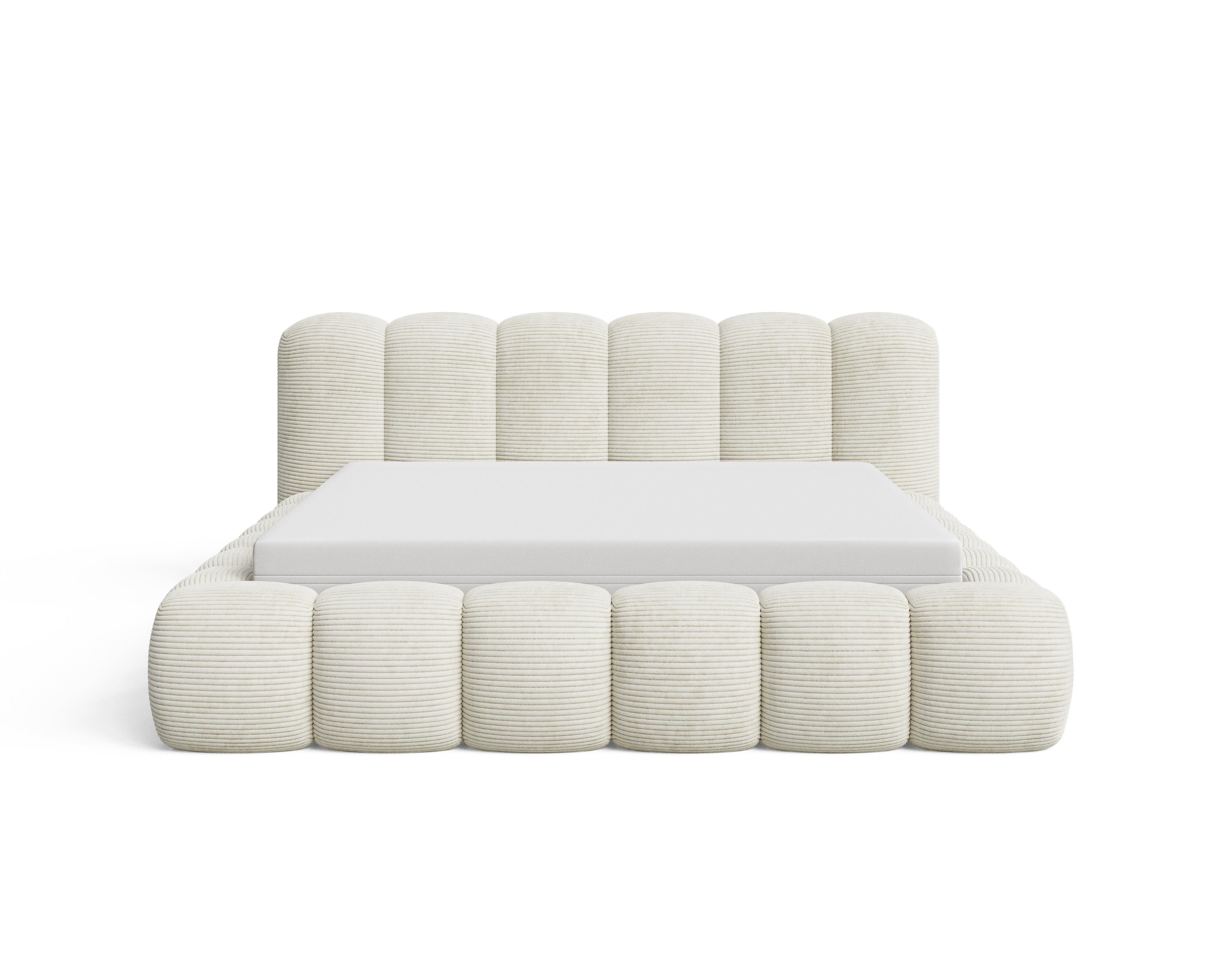 Chilly Möbel Polsterbett Stoff mit Stauraum und Hubfunktion Holzrahmen (Boxbett ohne Matratze in vielen Farben, 1-tlg., 140x200 160x200 180x200 200x200cm), gepo – Bild 5 von 5