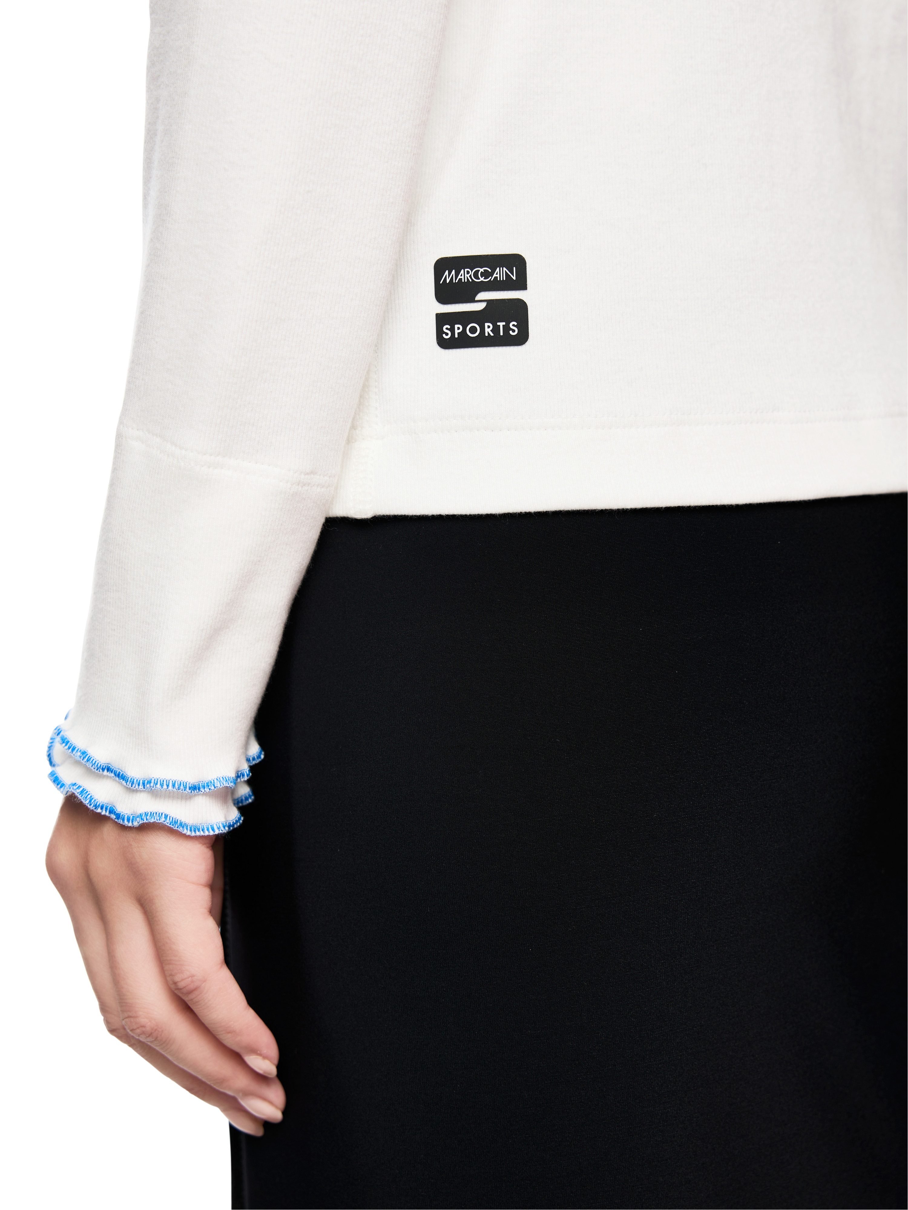 Marc Cain Langarmshirt Ski is the Limit Premium Damenmode mit Stehkragen, R günstig online kaufen