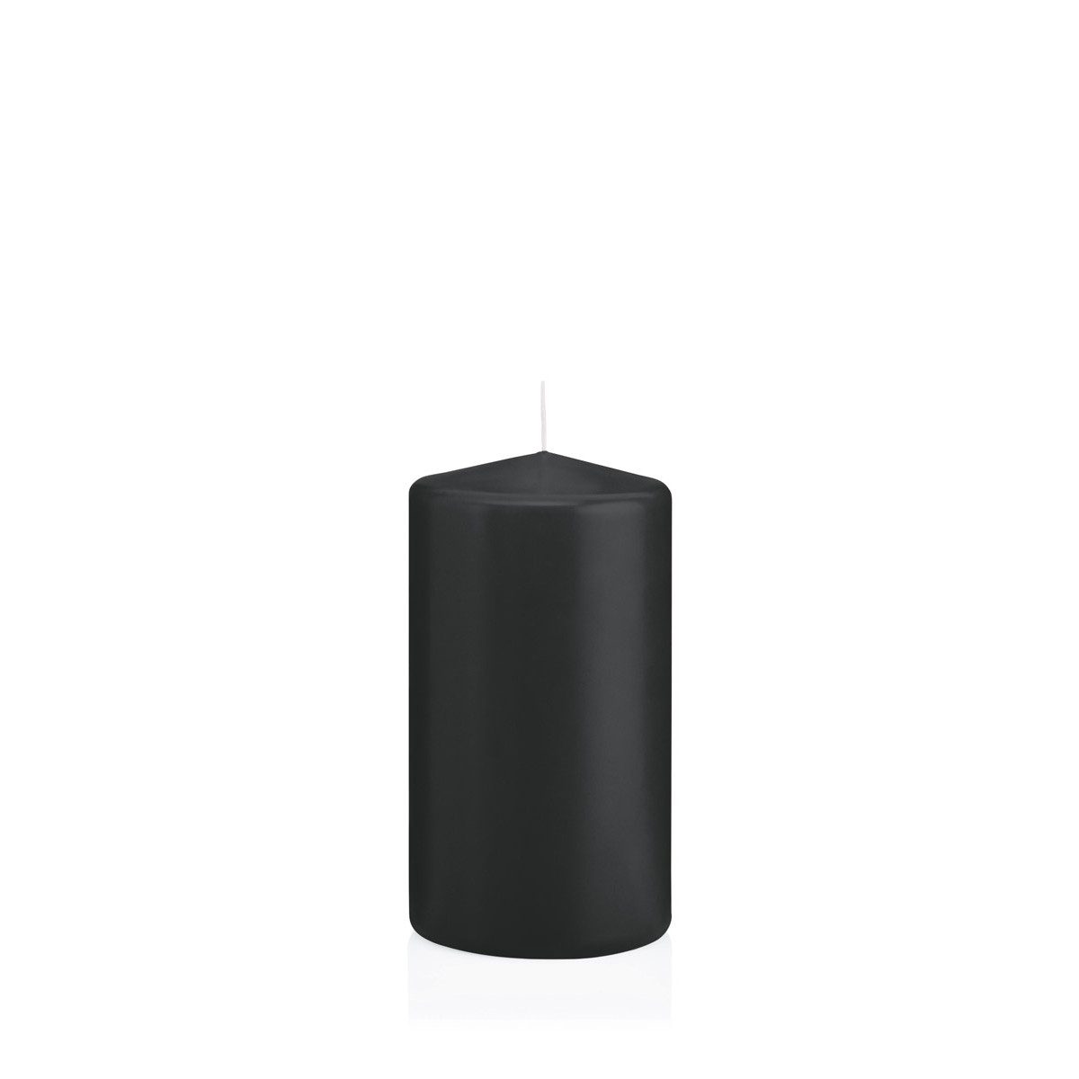Wiedemann Kerzen Stumpenkerze Stumpenkerzen Schwarz Ø 68 x 130 mm, 12 Stück