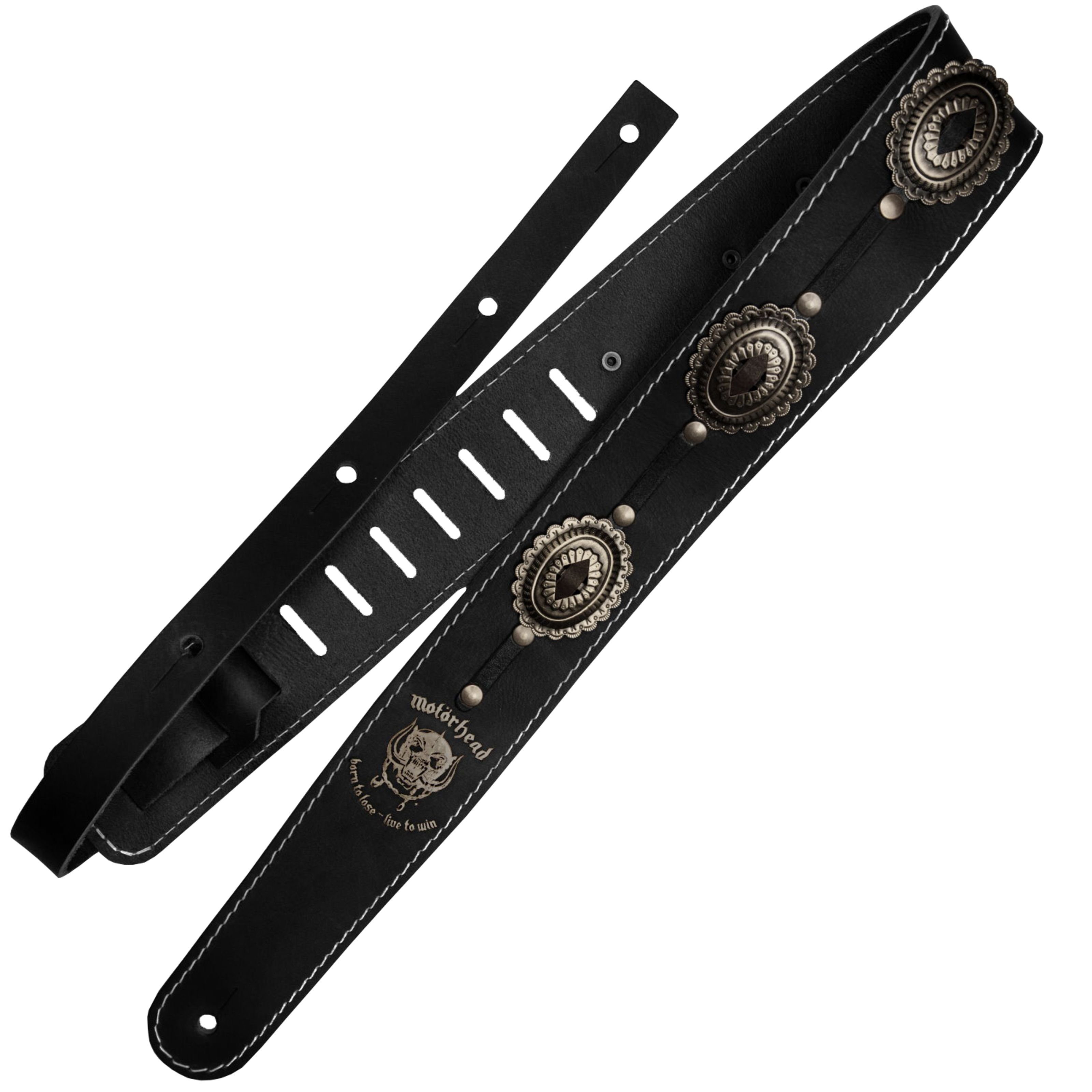 Richter Straps Gitarrengurt, 1565 Motörhead Black/Old Silver - Gitarrengurt