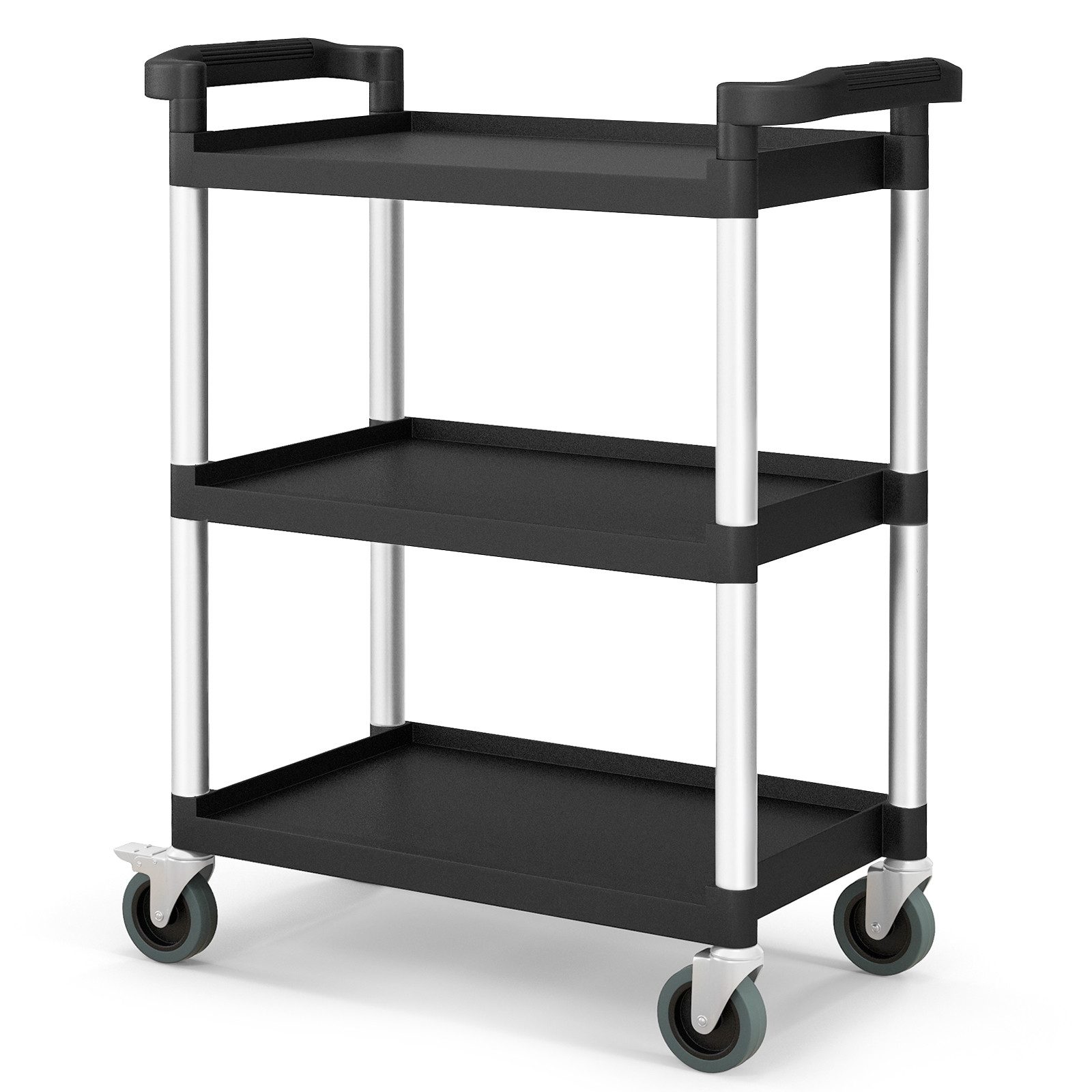 COSTWAY Werkzeugwagen, max. Traglast:225 kg, Alu Тележка для мастерских mit 3 Etagen, Rollen