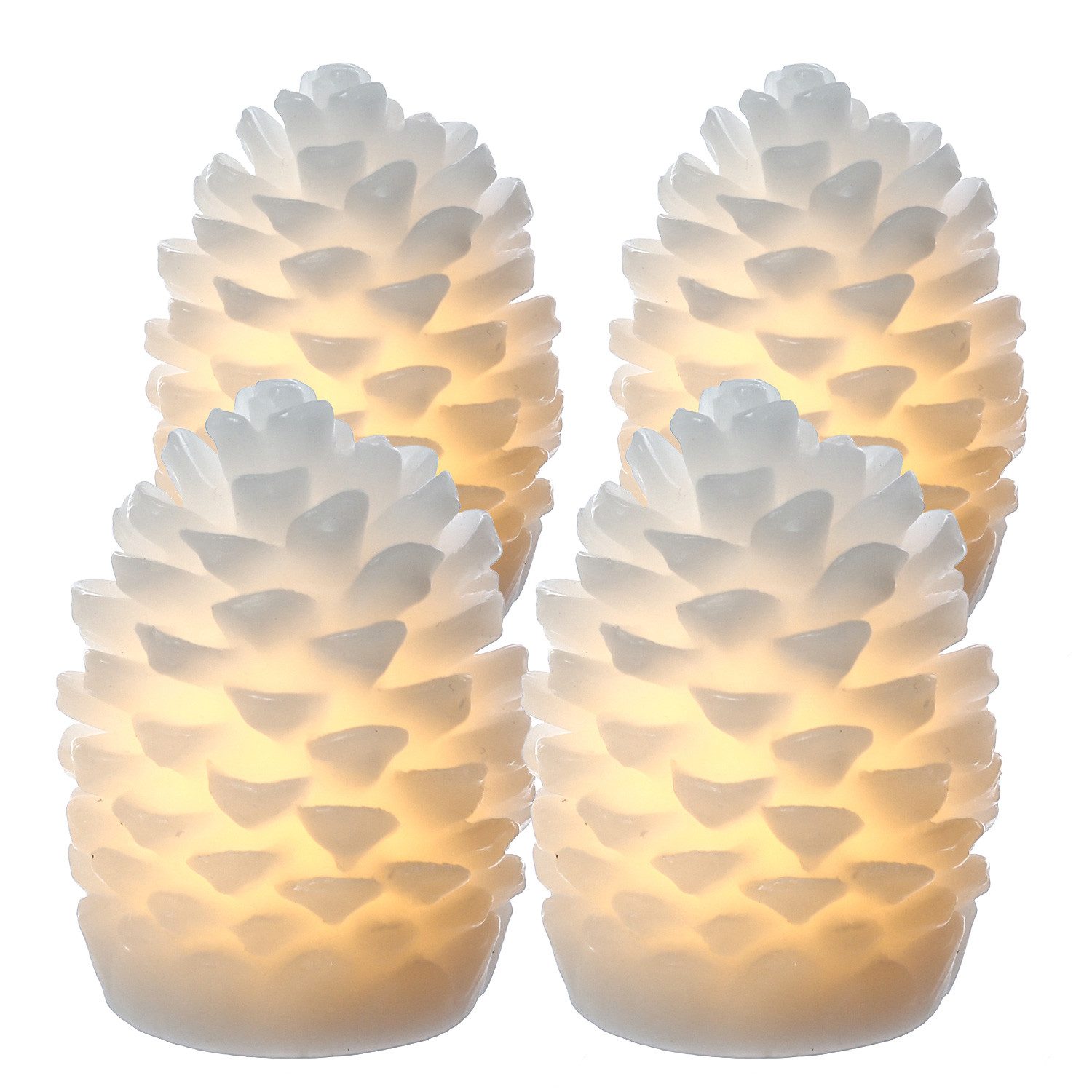 Deluxe Homeart LED-Kerze Tannenzapfen Mini LED günstig online kaufen