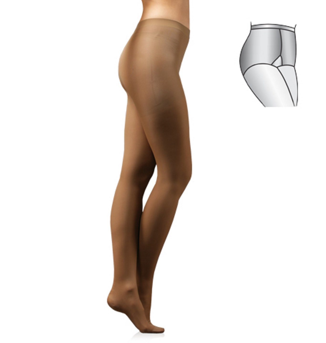 Tonus Elast Strumpfhose Stützstrumpfhose Kompressionsstrumpfhose Klasse I schwarz 158-170 cm 5