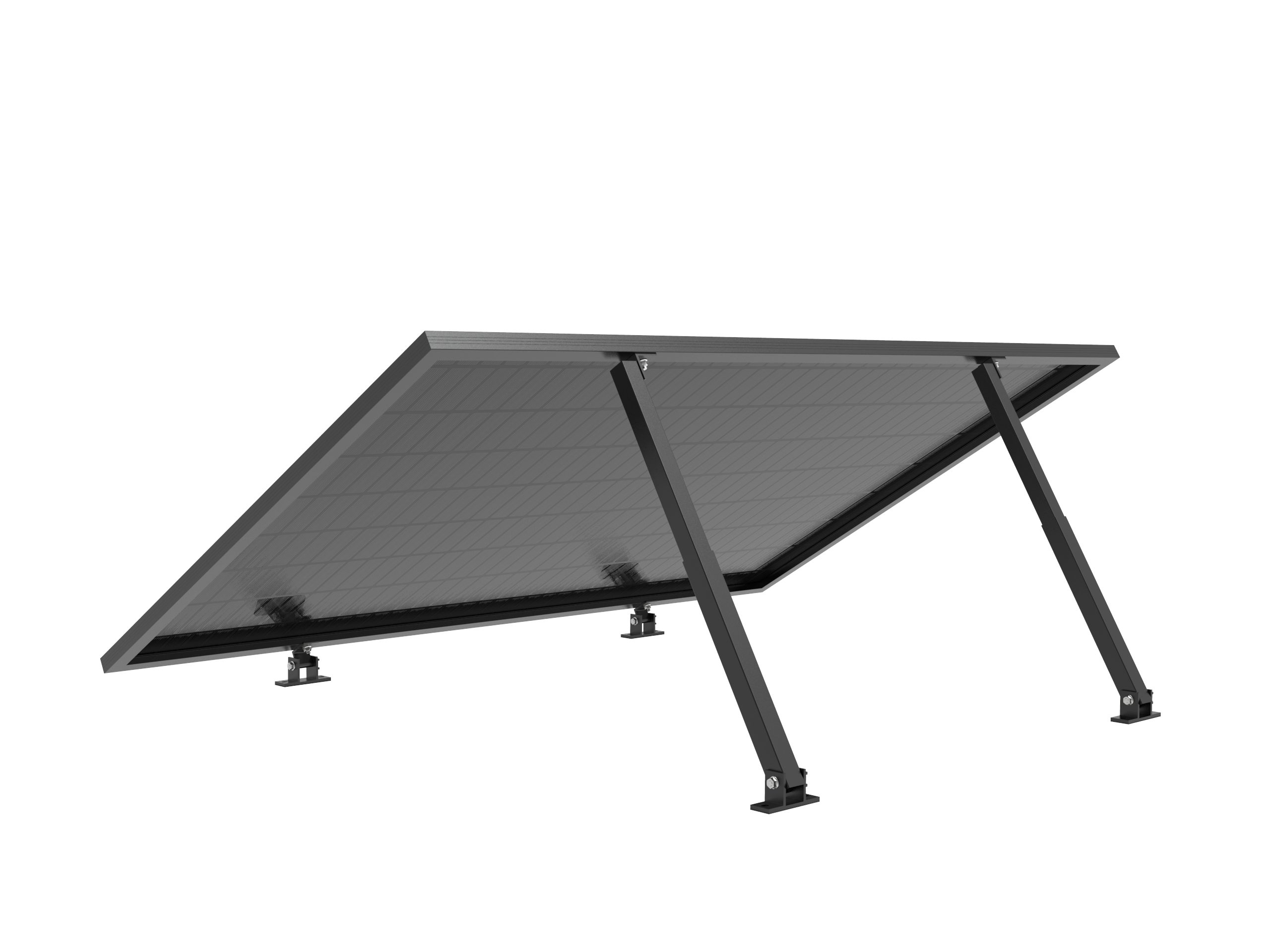 Kseng Solarmodul-Halterung Solarpanel Halterung für Flachdach 10–35° Verstellbarer winkel, (Edelstahlschrauben Inklusive)