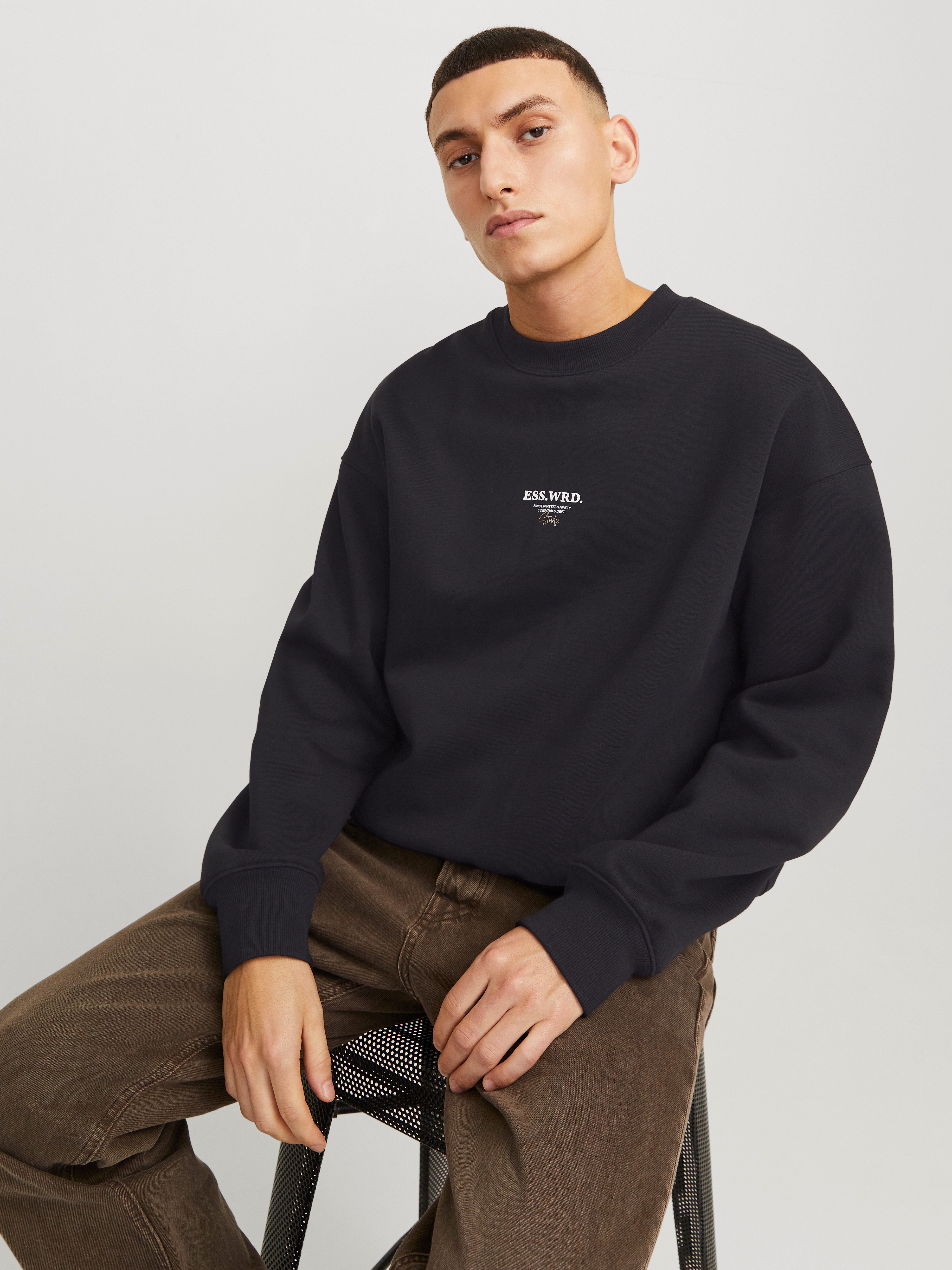 Jack & Jones Sweatshirt JJEURBAN EDGE STUDIO SWEAT CREW NOOS mit Front und günstig online kaufen