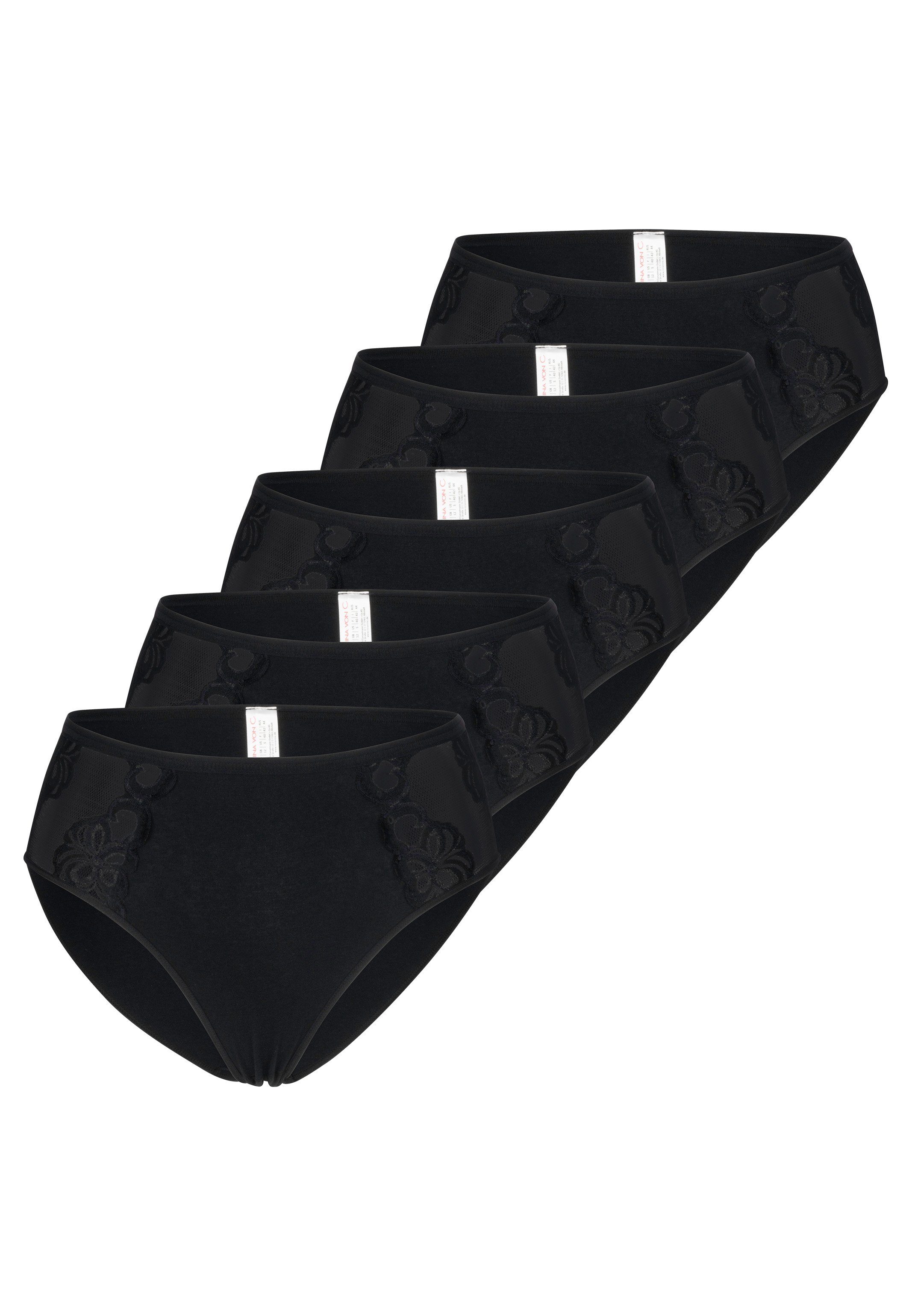 Nina Von C. Hüftslip 5er Pack Basic (Spar-Set, 5-St) Hüftslip - Baumwolle - Atmungsaktiv