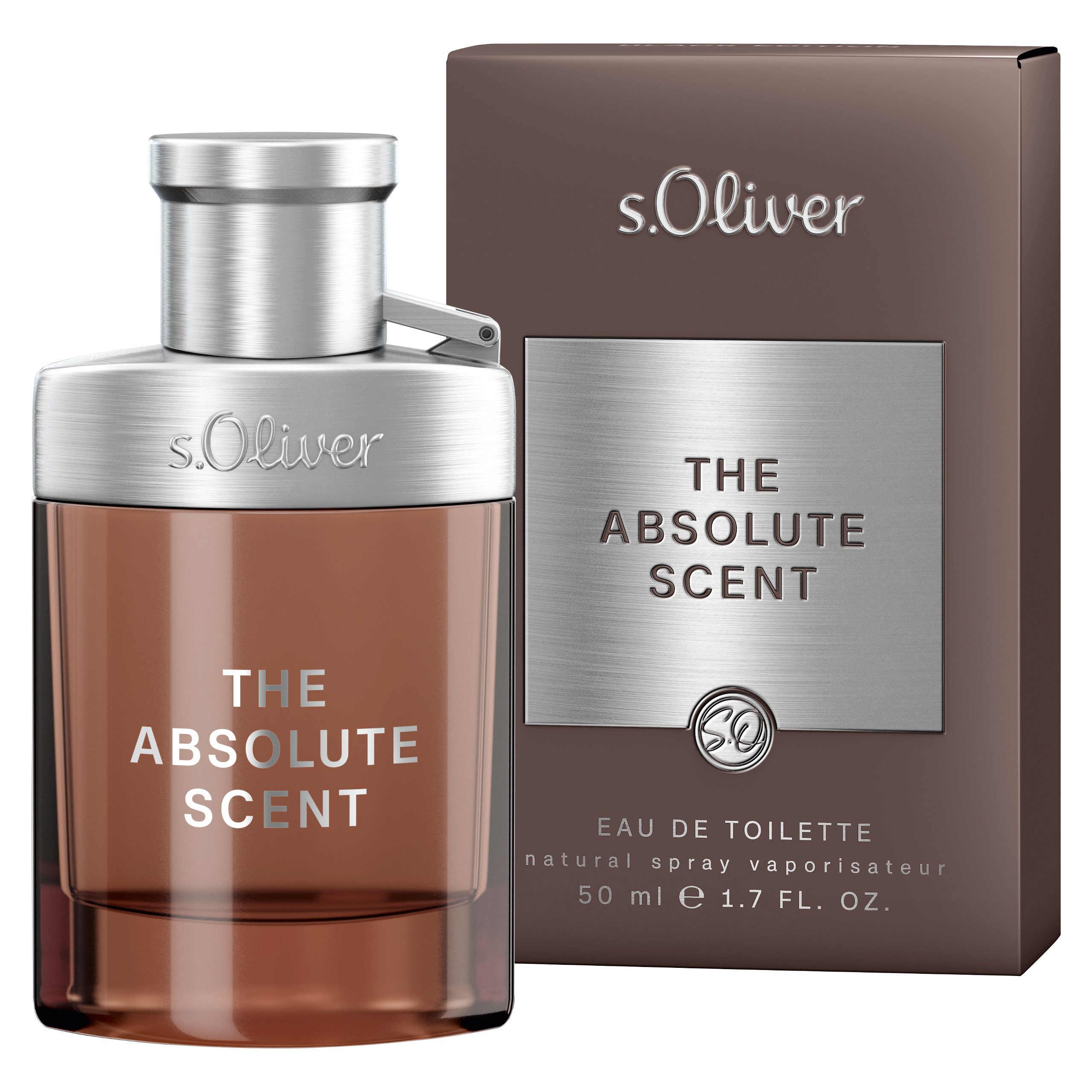 s.Oliver Eau de Toilette THE ABSOLUTE SCENT, EdT 50 ml Nat. Spray Ambre