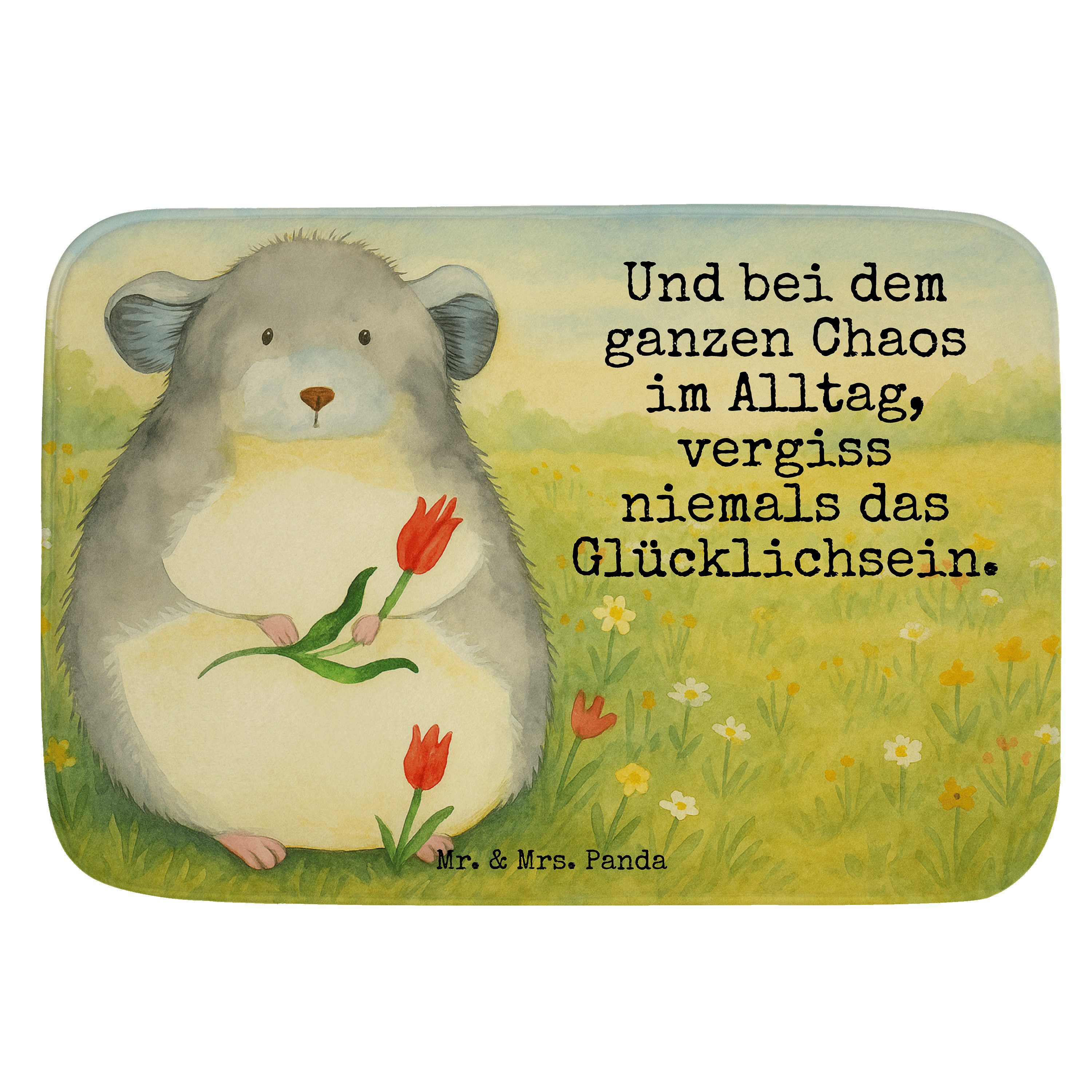 Badematte Chinchilla Blume Design, Badteppich, Weiß, Chinchillas, Büroalltag, B